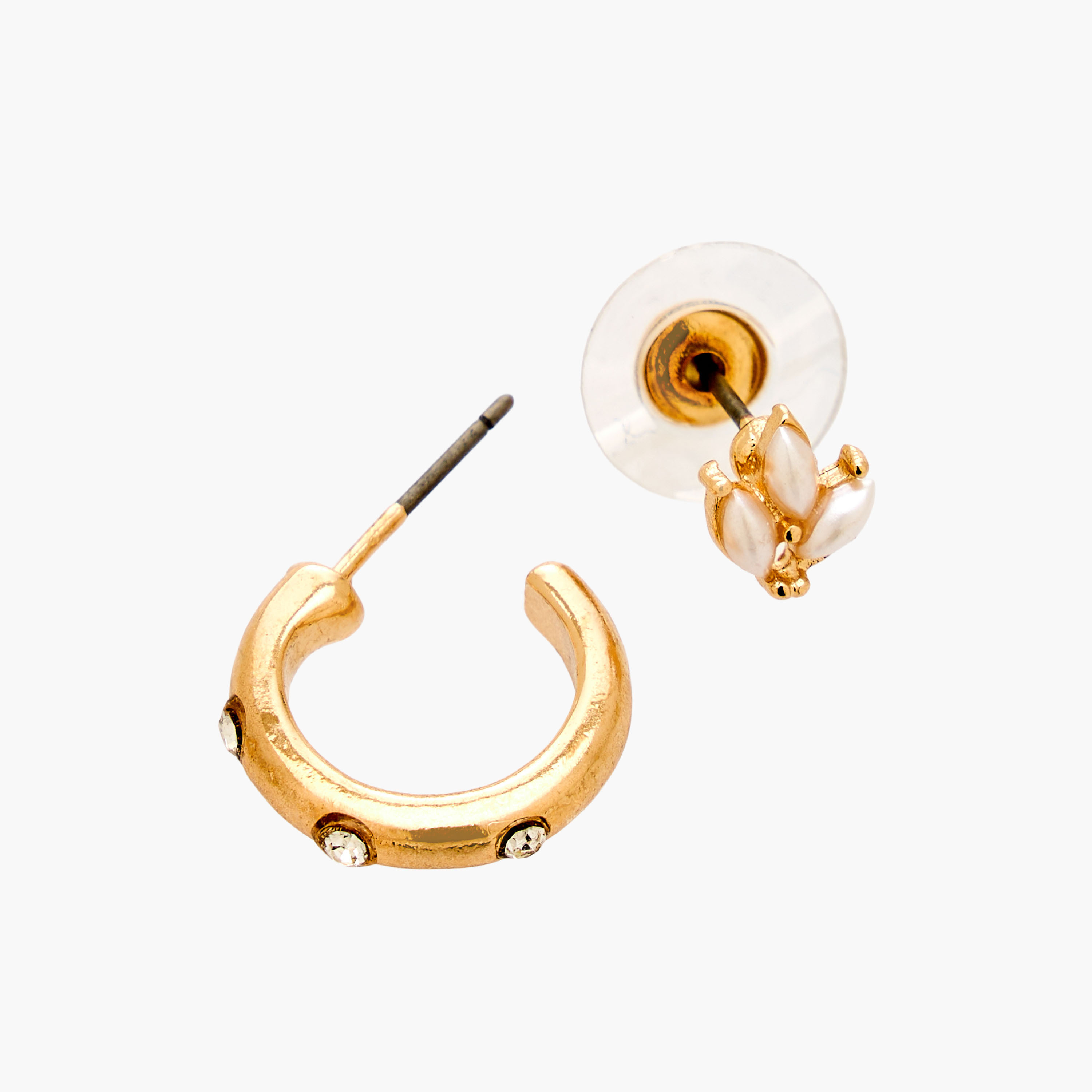 Gloo Pack of 12 Metallic Stud Earrings with Pushback Closure-women-watchesandjewellery-jewellery-earrings-image-4