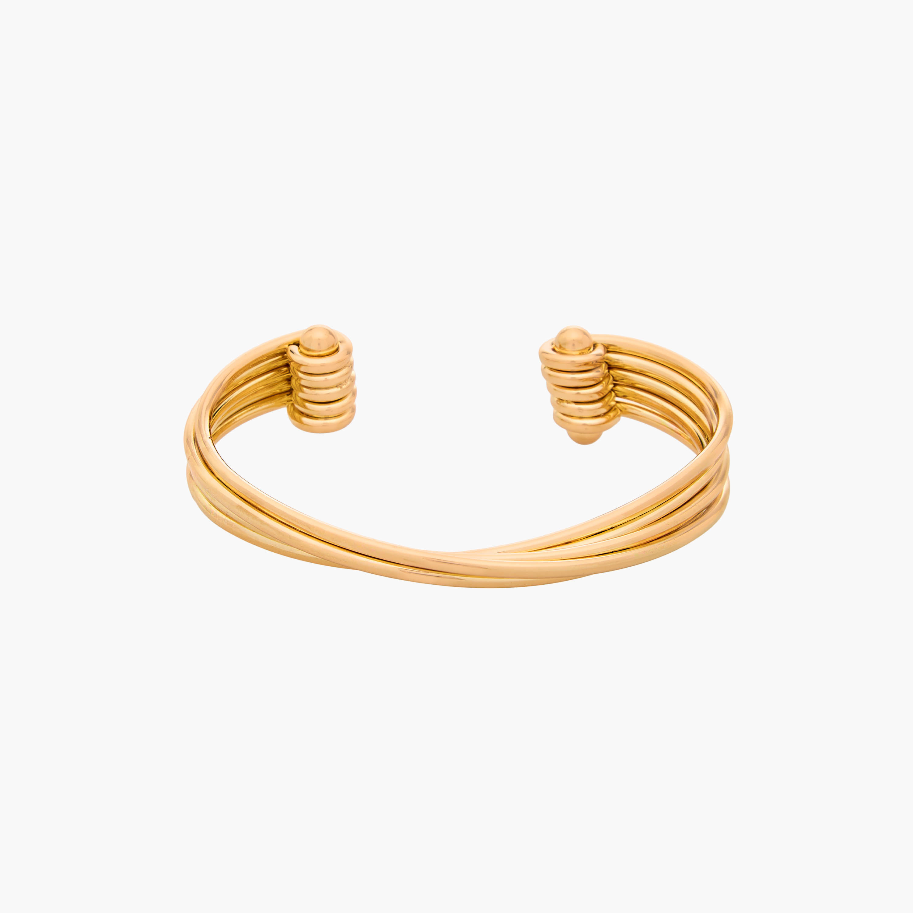 سوار ملتوي بلون ذهبي-women-watchesandjewellery-jewellery-banglesandbracelets-image-1