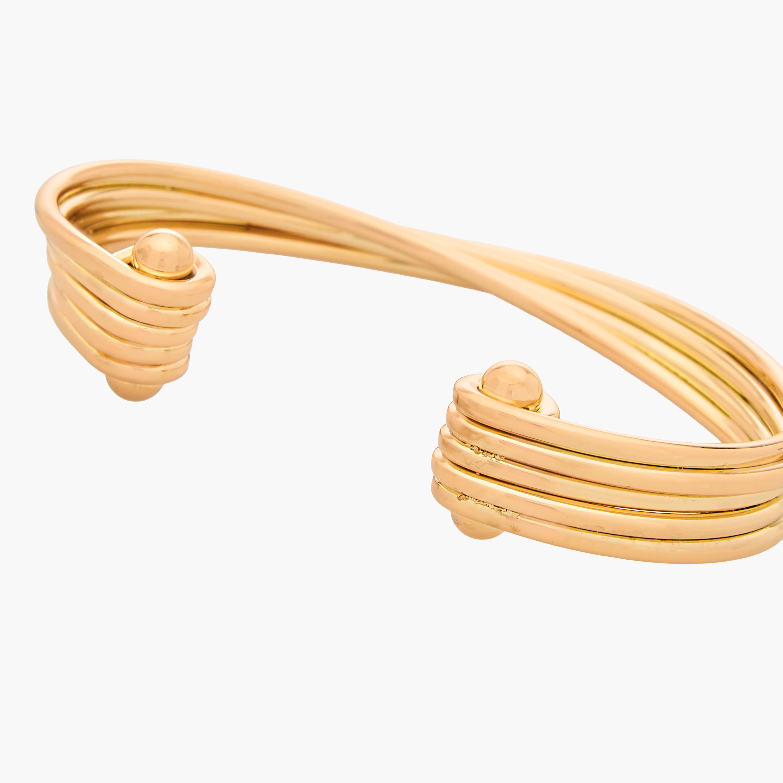 سوار ملتوي بلون ذهبي-women-watchesandjewellery-jewellery-banglesandbracelets-image-4