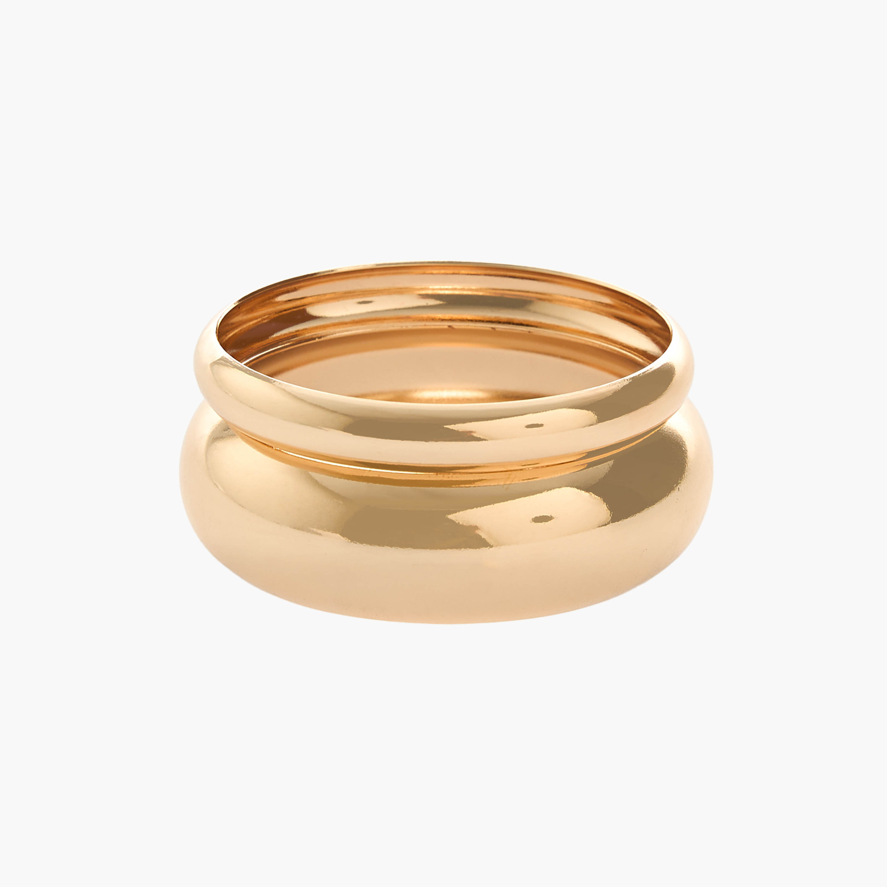 Pack of 2 Gold Tone Chunky Bangle-women-watchesandjewellery-jewellery-banglesandbracelets-image-2