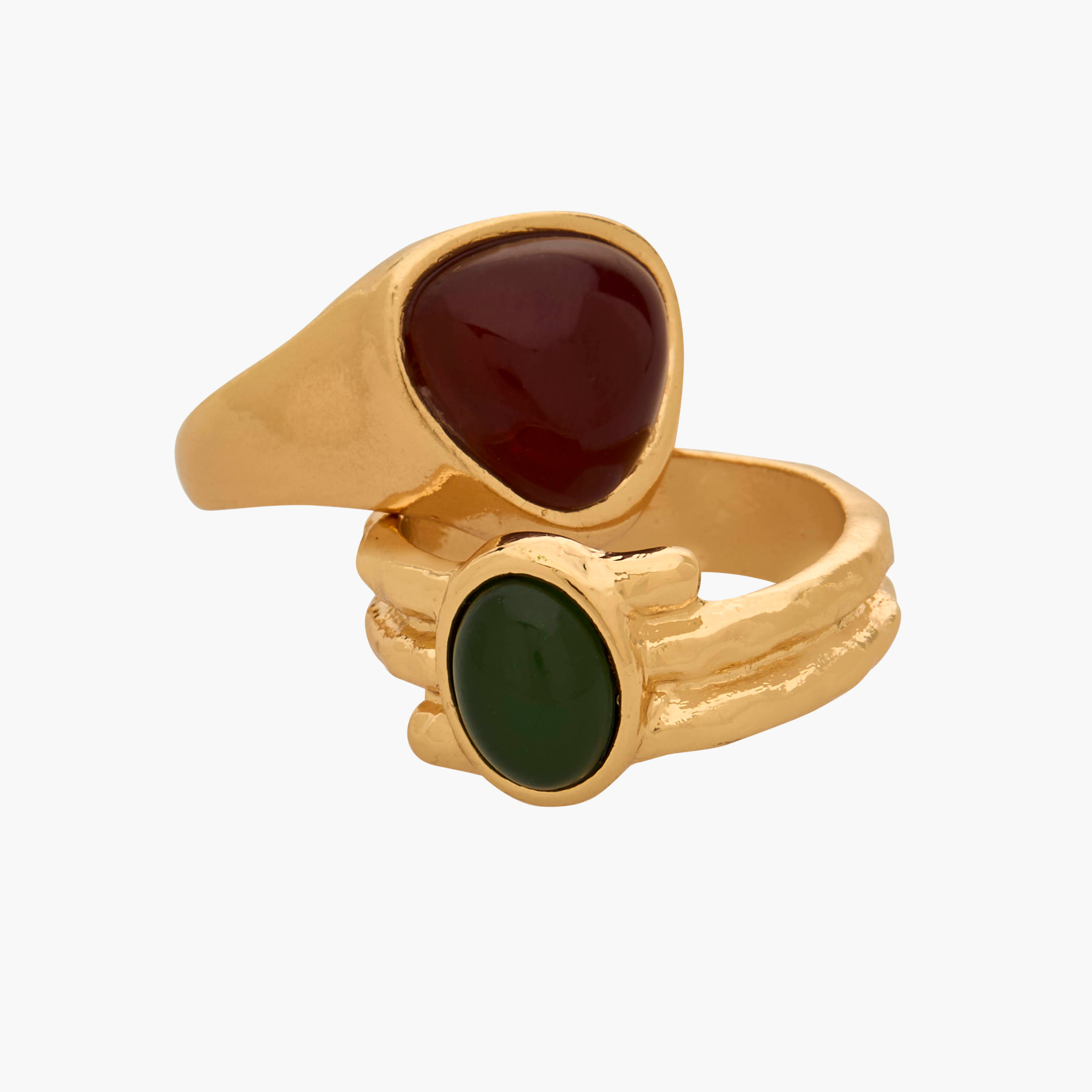 Set of 3 - Embellished Gold Tone Ring-women-watchesandjewellery-jewellery-rings-image-3