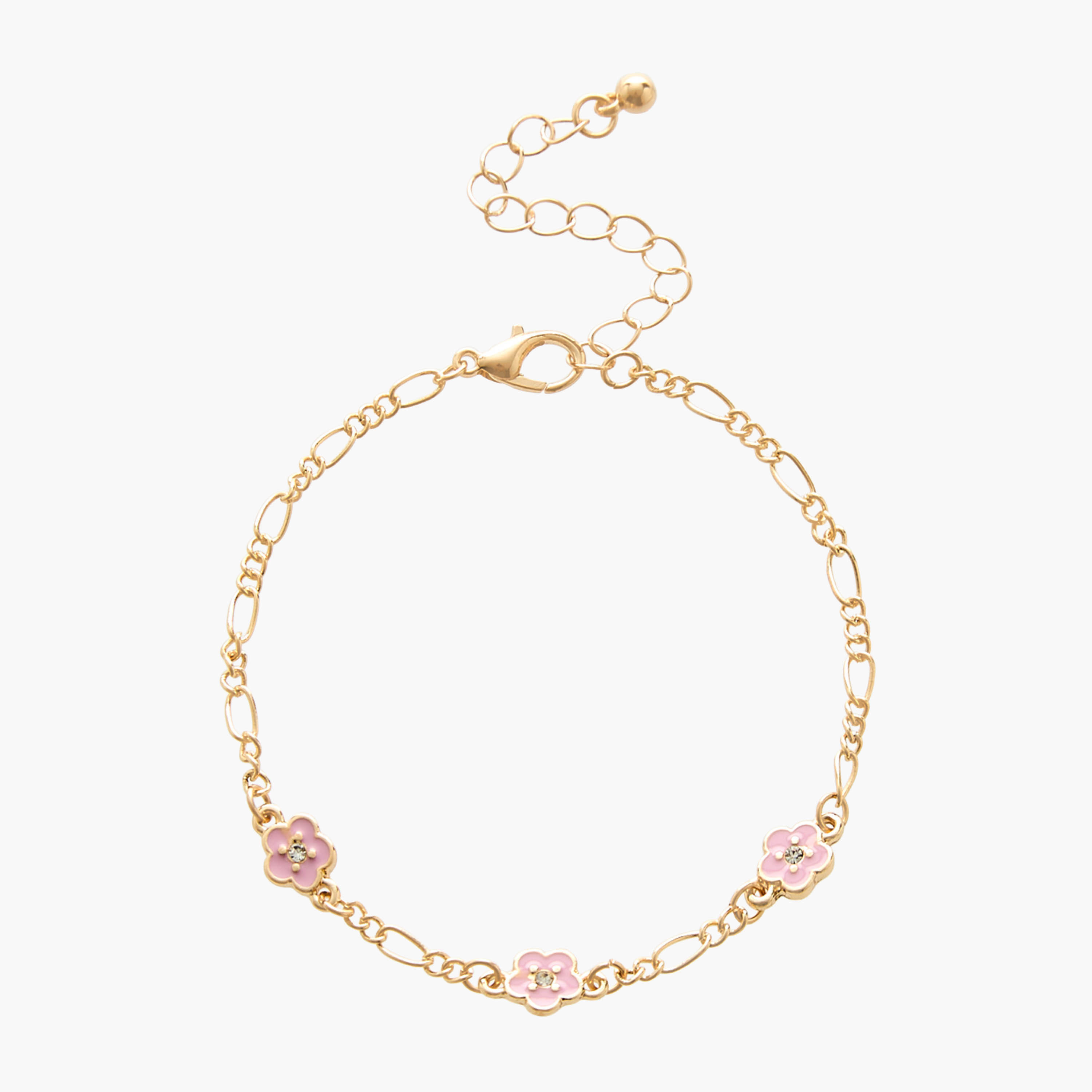 Pack of 5 Gold Tone Floral Charms Bracelet-women-watchesandjewellery-jewellery-banglesandbracelets-image-10