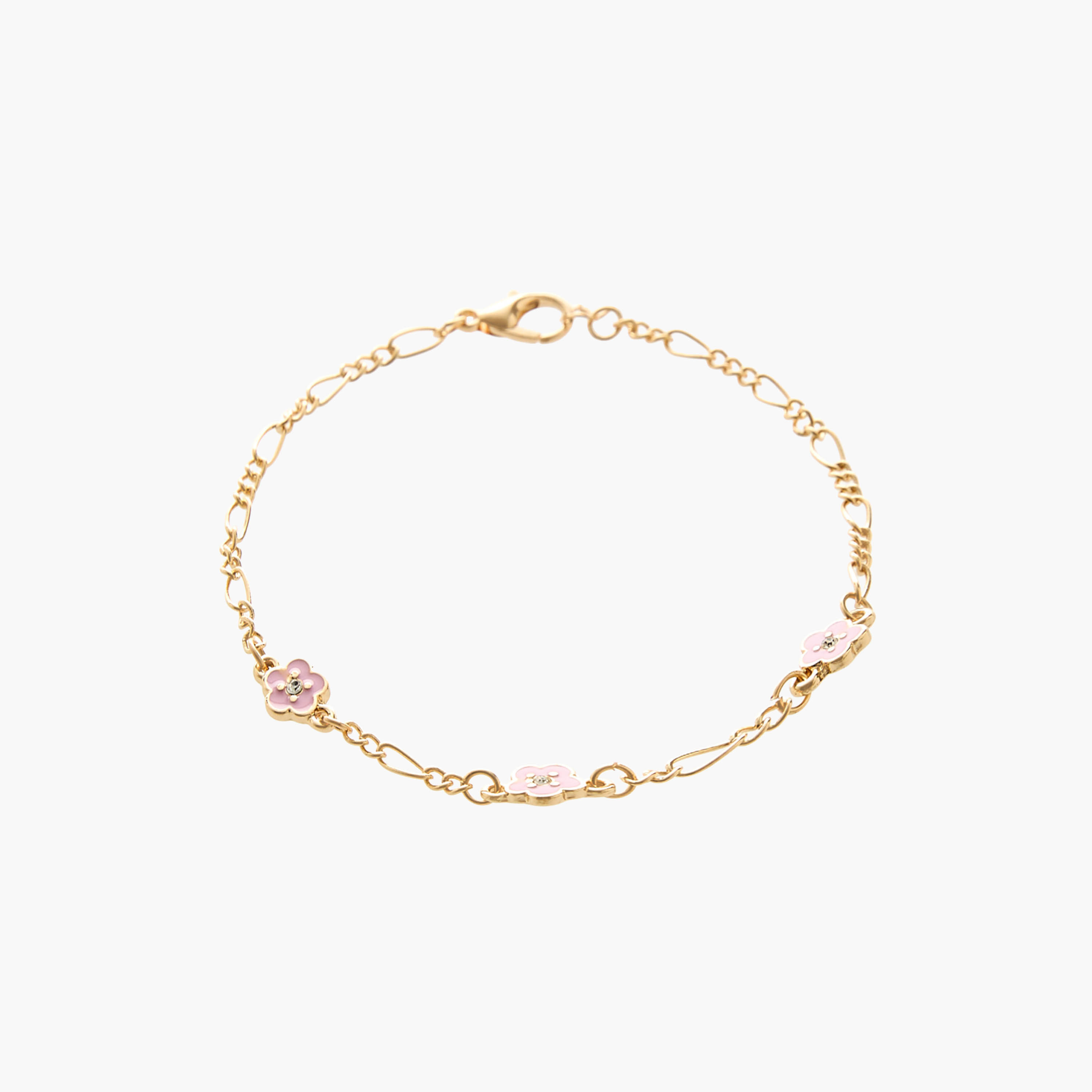 Pack of 5 Gold Tone Floral Charms Bracelet-women-watchesandjewellery-jewellery-banglesandbracelets-image-4