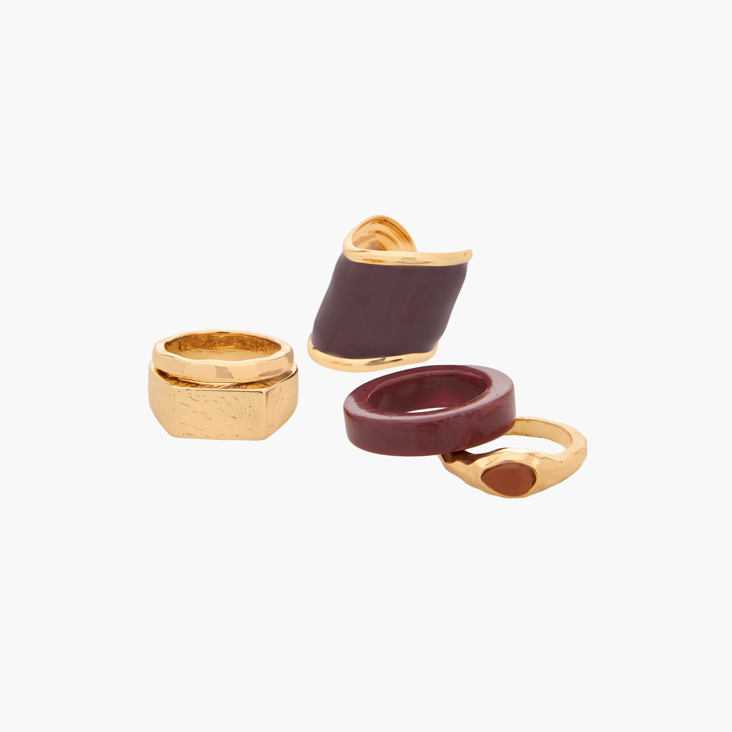 Set of 5 - Resin Ring with Assorted Design-women-watchesandjewellery-jewellery-rings-image-2