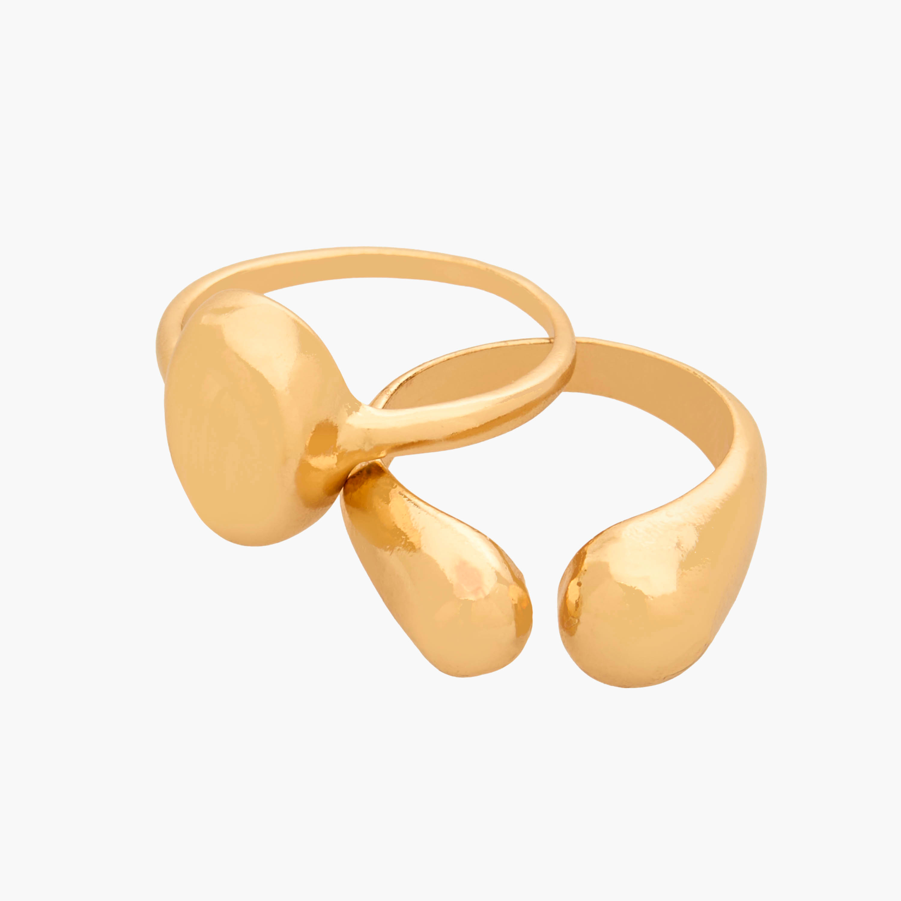 Pack of 8 Stackable Gold Tone Ring with Embellished Detail-women-watchesandjewellery-jewellery-rings-image-3