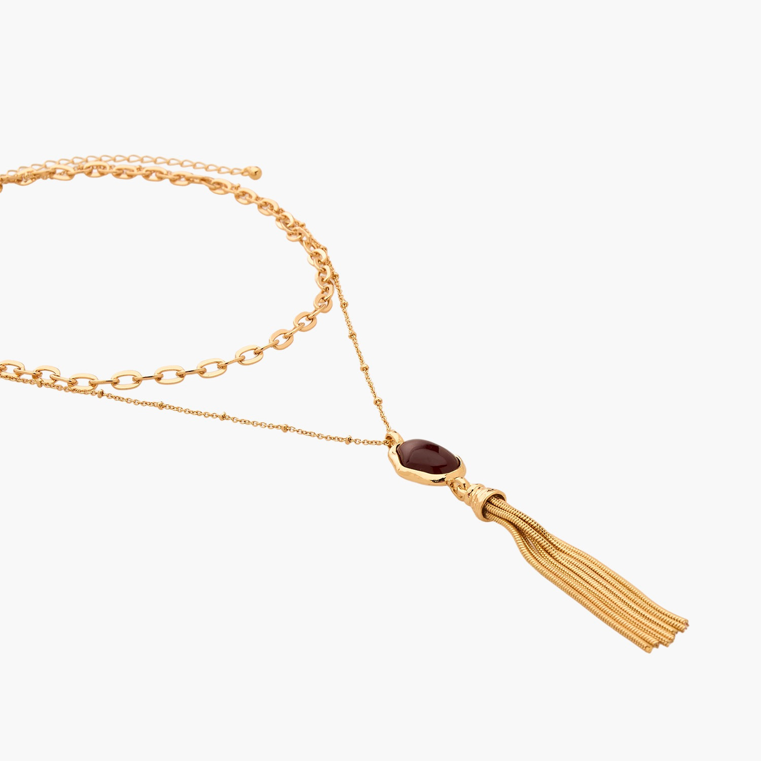 قلادة ذهبية متعددة الطبقات بدلاية شرابة-women-watchesandjewellery-jewellery-necklacesandpendants-image-5