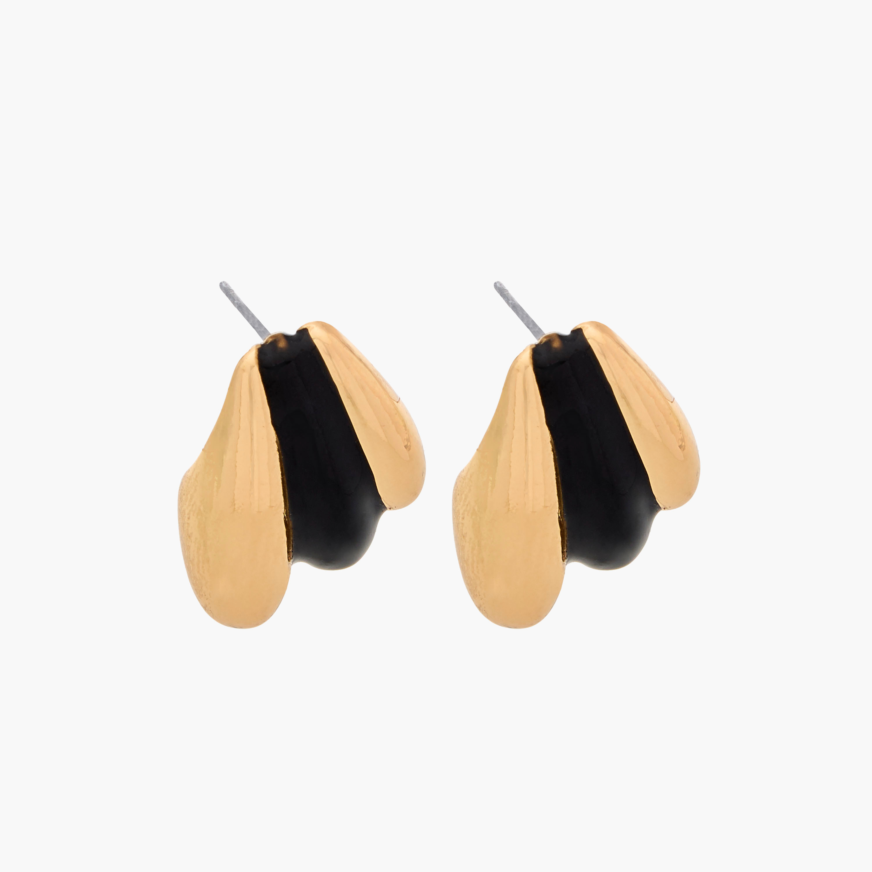 حلقان ميتالك بمكبس إغلاق خلفي-women-watchesandjewellery-jewellery-earrings-image-2