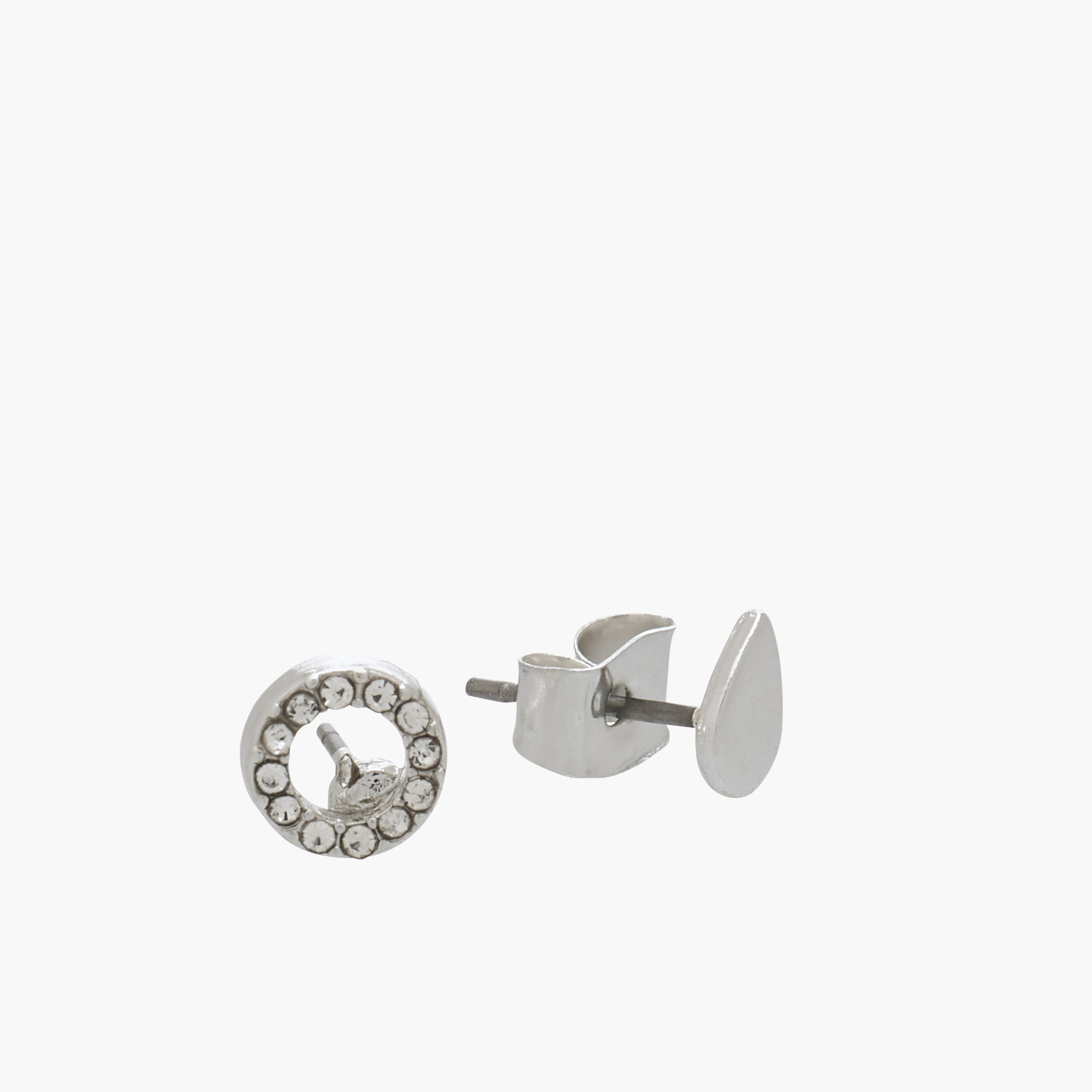 Pack of 20 Silver Tone Embellished Stud Earrings with Pushback Closure-women-watchesandjewellery-jewellery-earrings-image-4