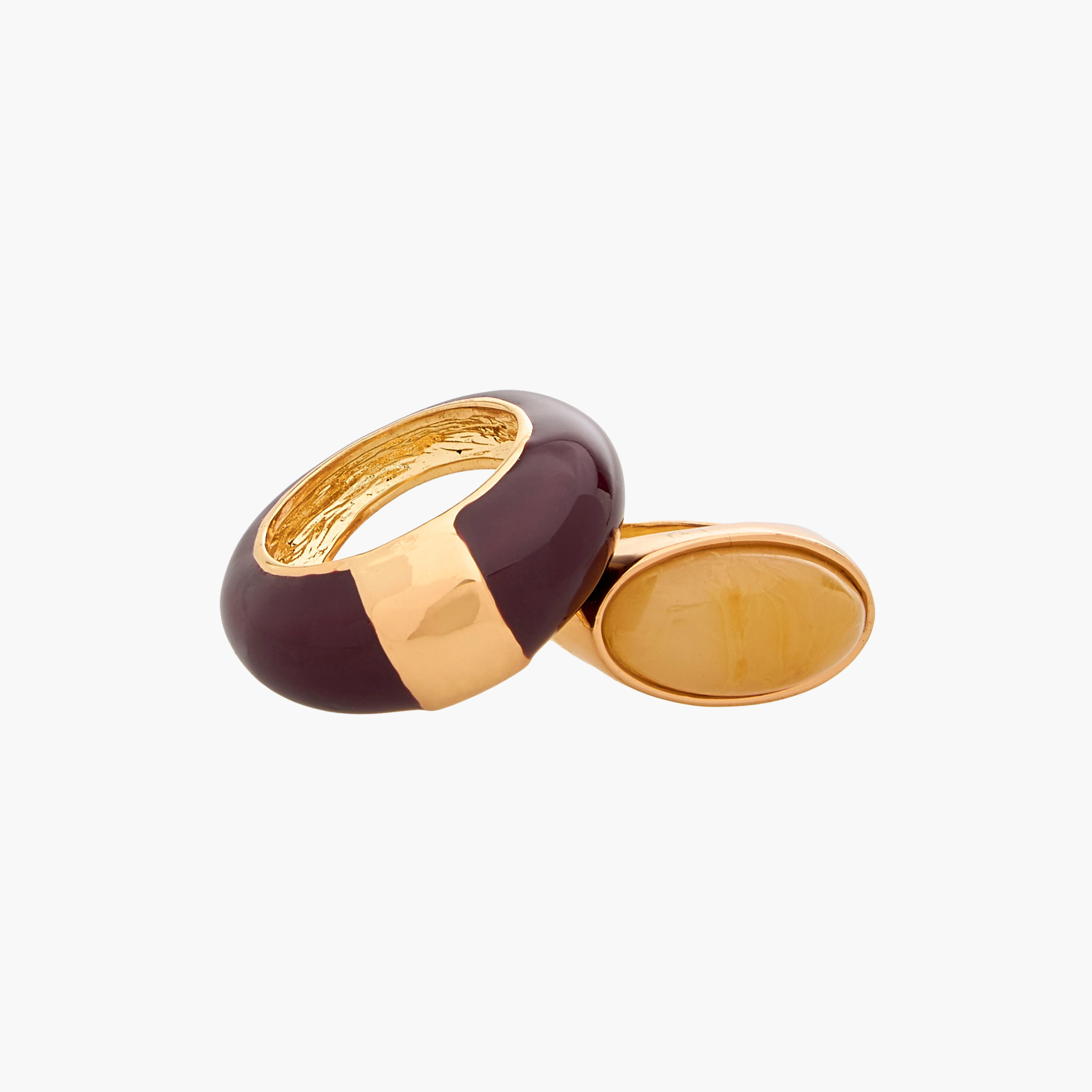 خاتم ذهبي اللون بتصاميم متنوعة - طقم من 3 قطع-women-watchesandjewellery-jewellery-rings-image-5