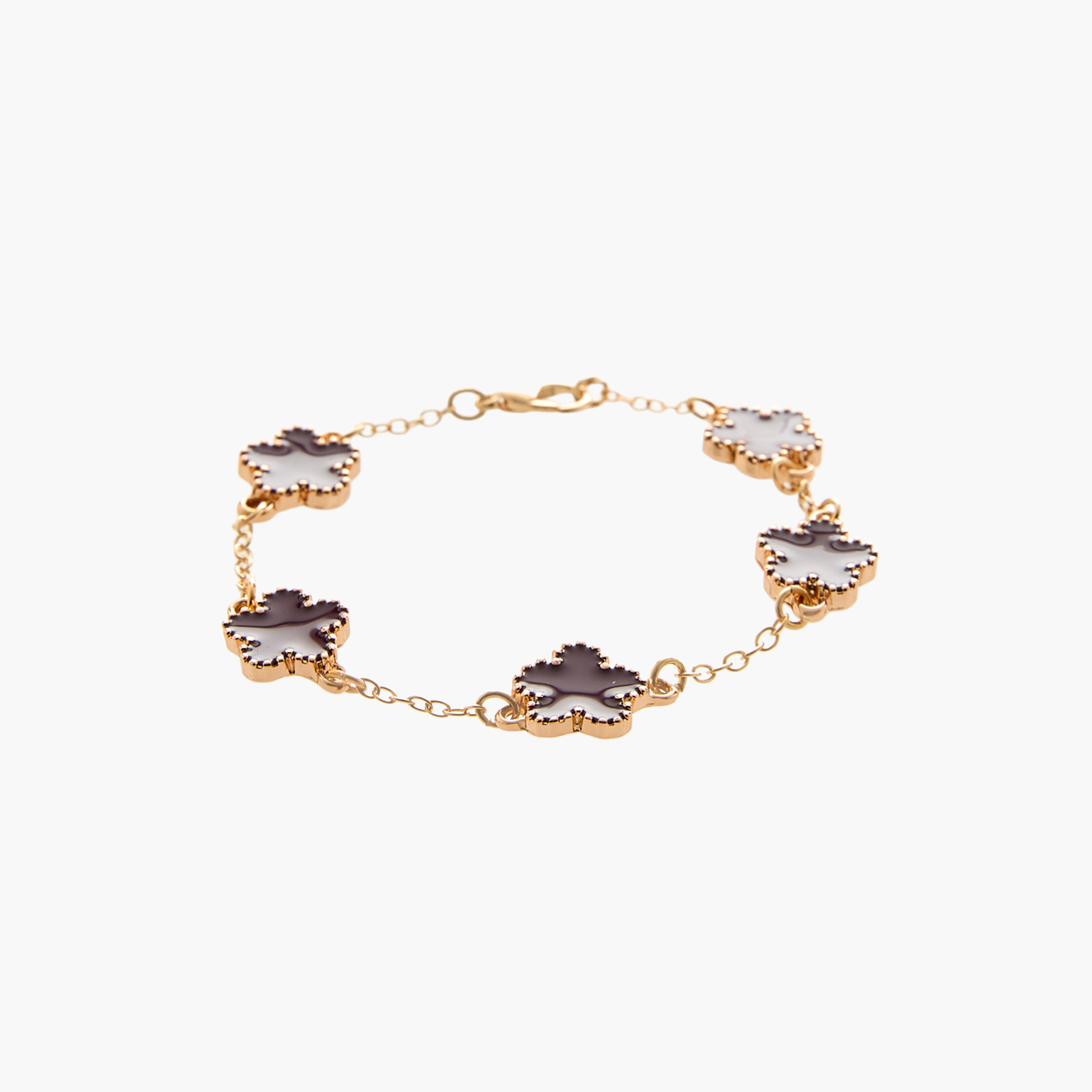 Pack of 4 Gold Tone Enamel Bracelet-women-watchesandjewellery-jewellery-banglesandbracelets-image-4