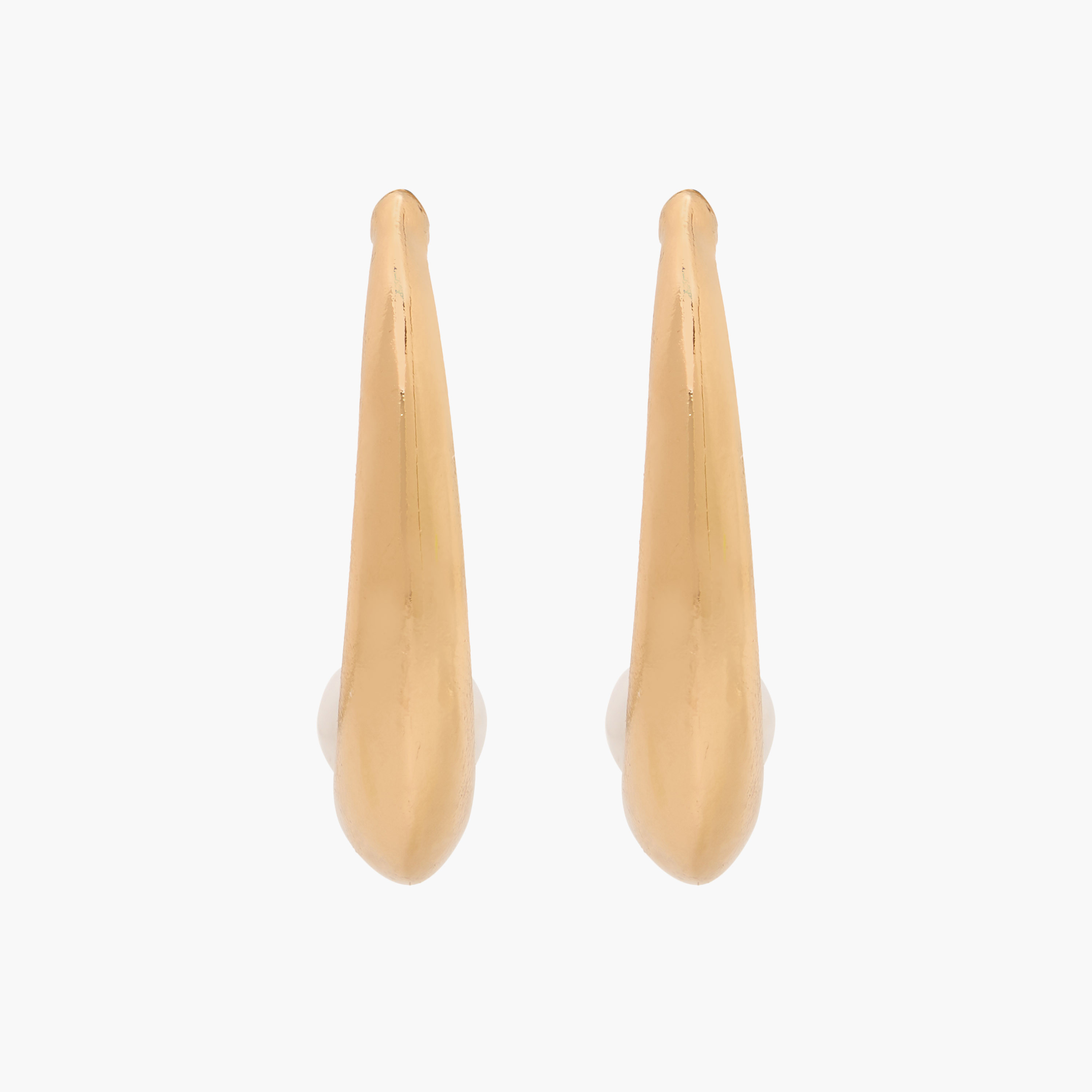 Gloo Metallic Hoop Earring with Pushback Closure-women-watchesandjewellery-jewellery-earrings-image-1