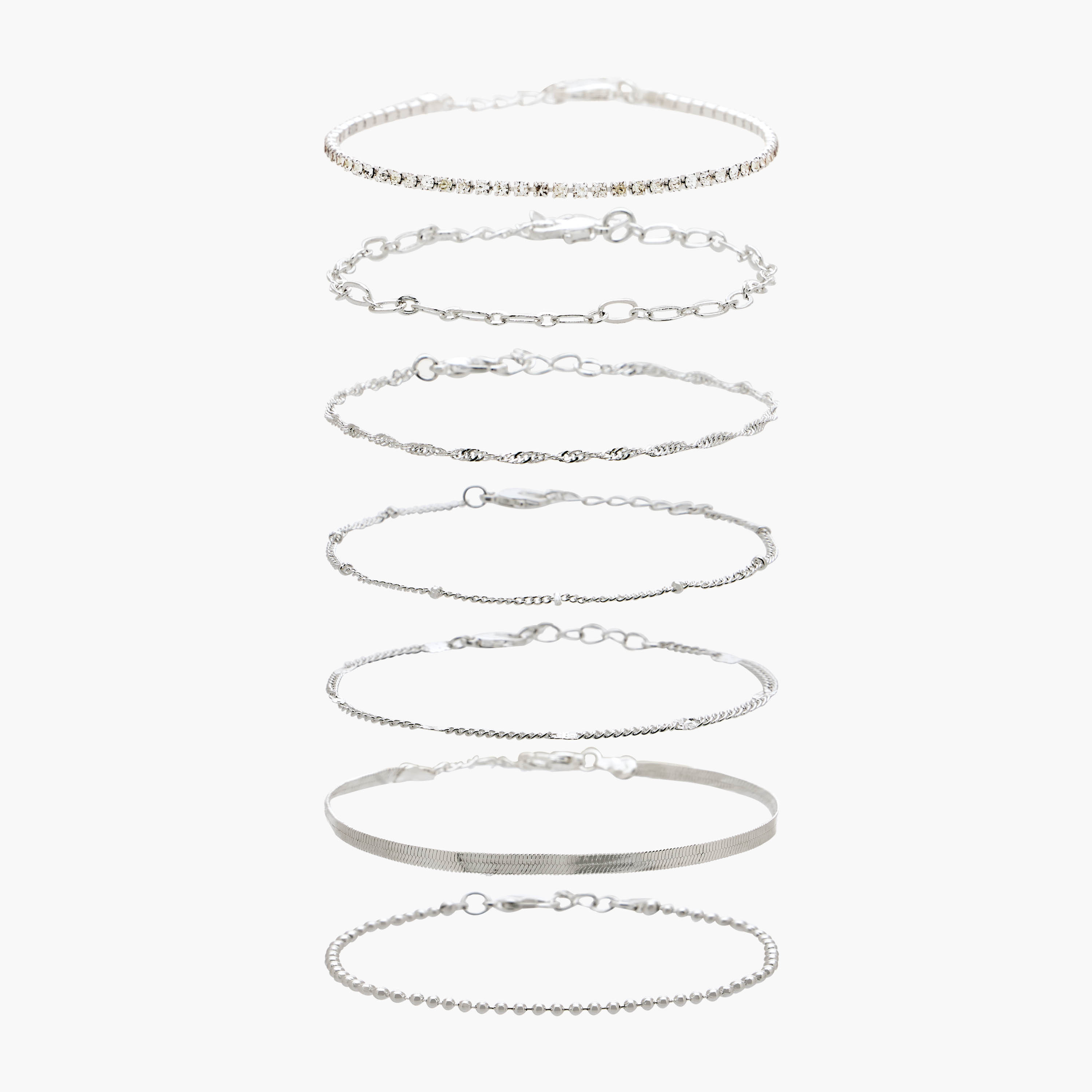 Gloo Pack of 7 Metallic Embellished Bracelet-women-watchesandjewellery-jewellery-banglesandbracelets-image-1