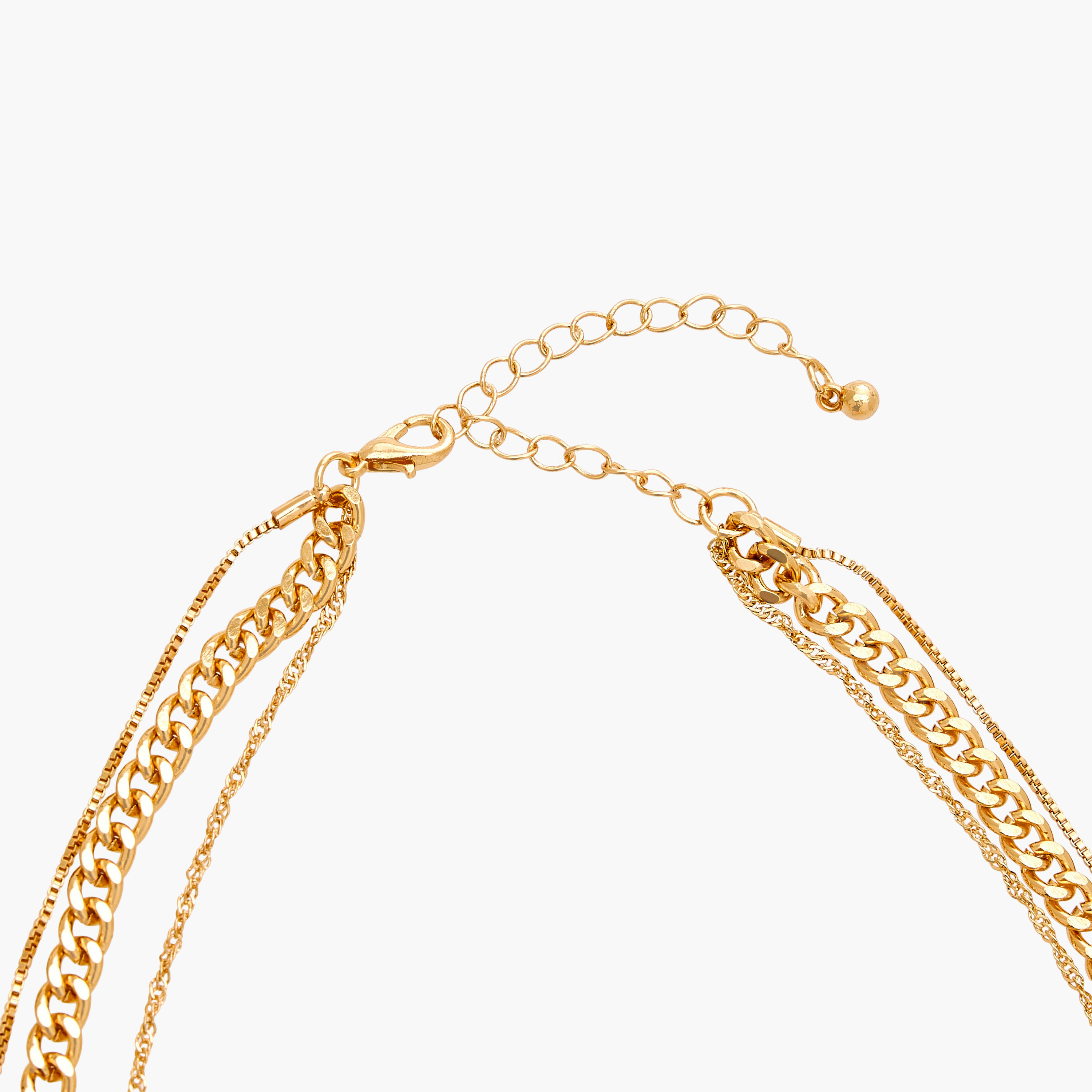 عقد ميتاليك متعدد الطبقات بدلاية من جلو-women-watchesandjewellery-jewellery-necklacesandpendants-image-4