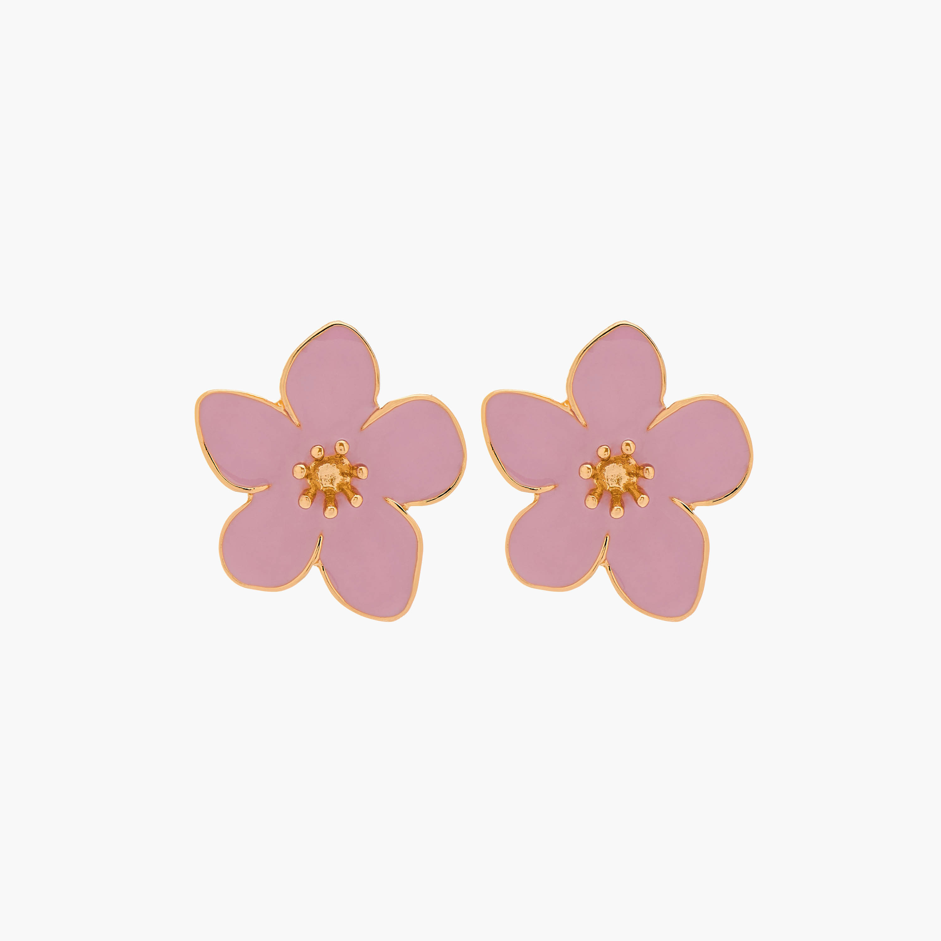 Gloo Gold Tone Floral Stud Earrings with Pushback Closure-women-watchesandjewellery-jewellery-earrings-image-1