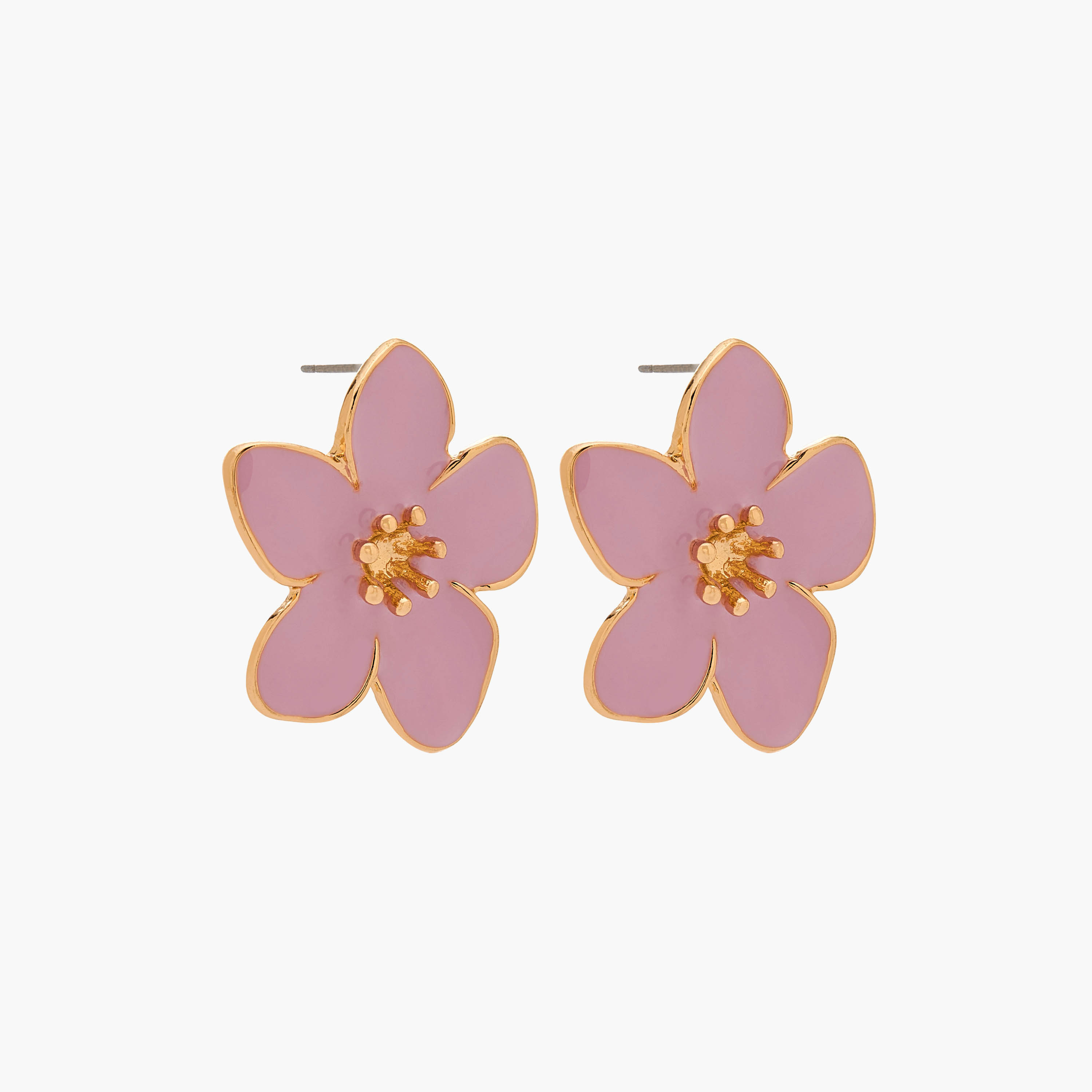 Gloo Gold Tone Floral Stud Earrings with Pushback Closure-women-watchesandjewellery-jewellery-earrings-image-2