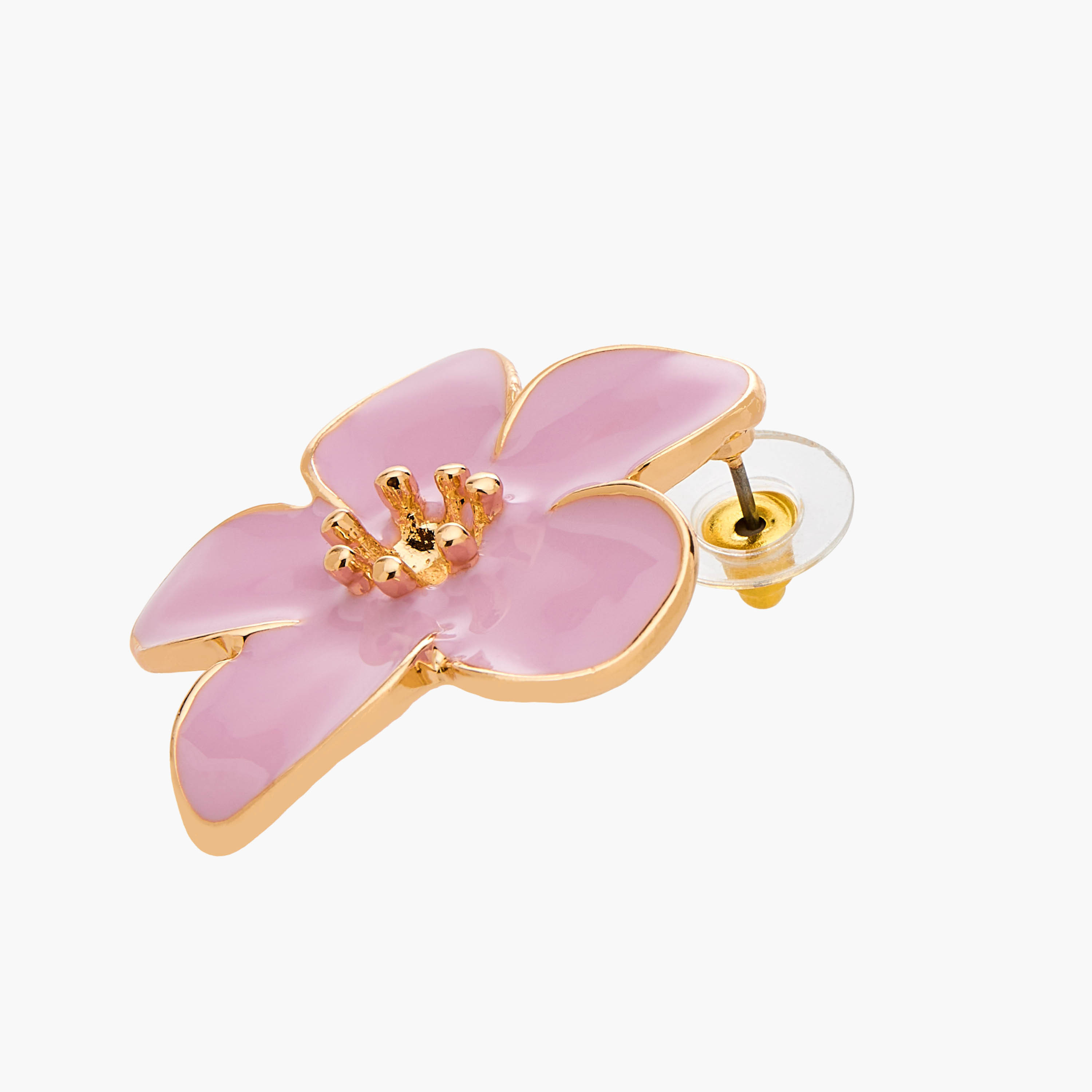 Gloo Gold Tone Floral Stud Earrings with Pushback Closure-women-watchesandjewellery-jewellery-earrings-image-4
