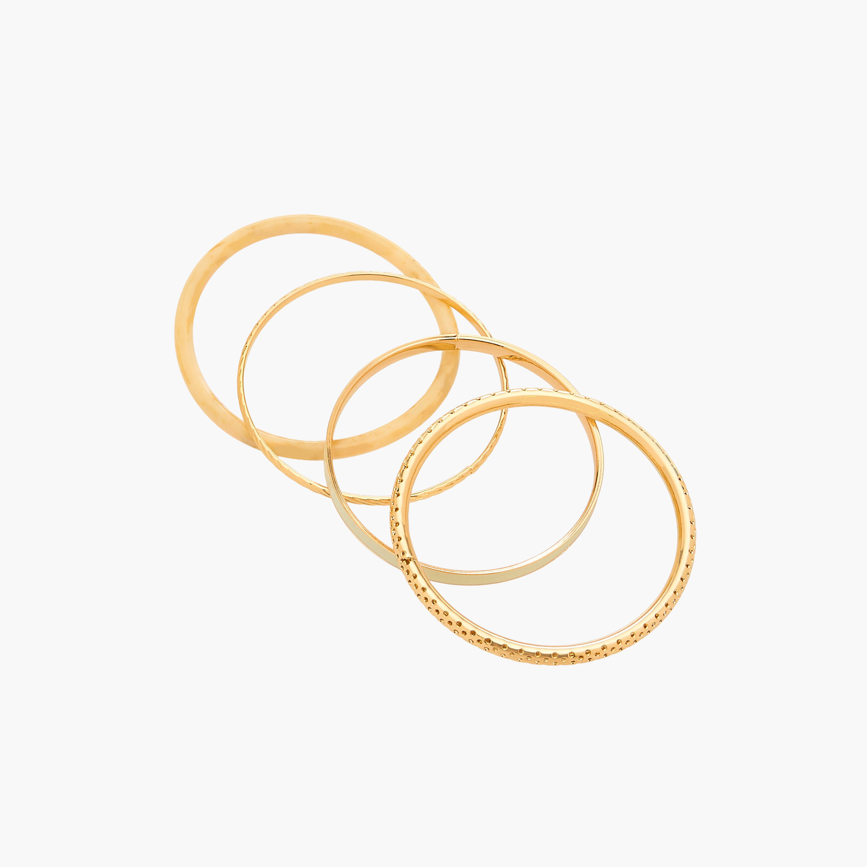 Gloo Pack of 4 Gold Tone Assorted Bangle-women-watchesandjewellery-jewellery-banglesandbracelets-image-6