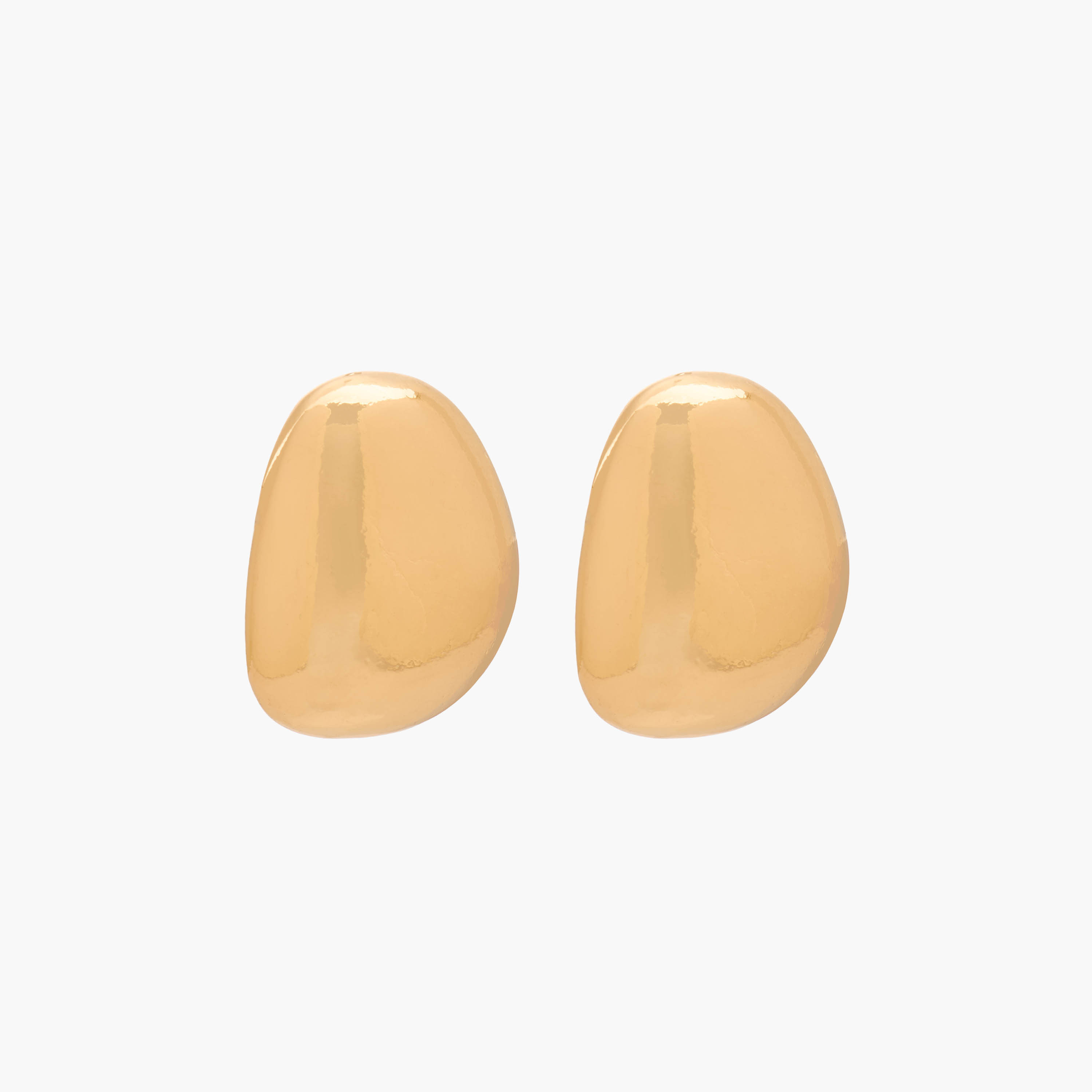 Gold Tone Orb Shape Stud Earrings with Pushback Closure-women-watchesandjewellery-jewellery-earrings-image-2