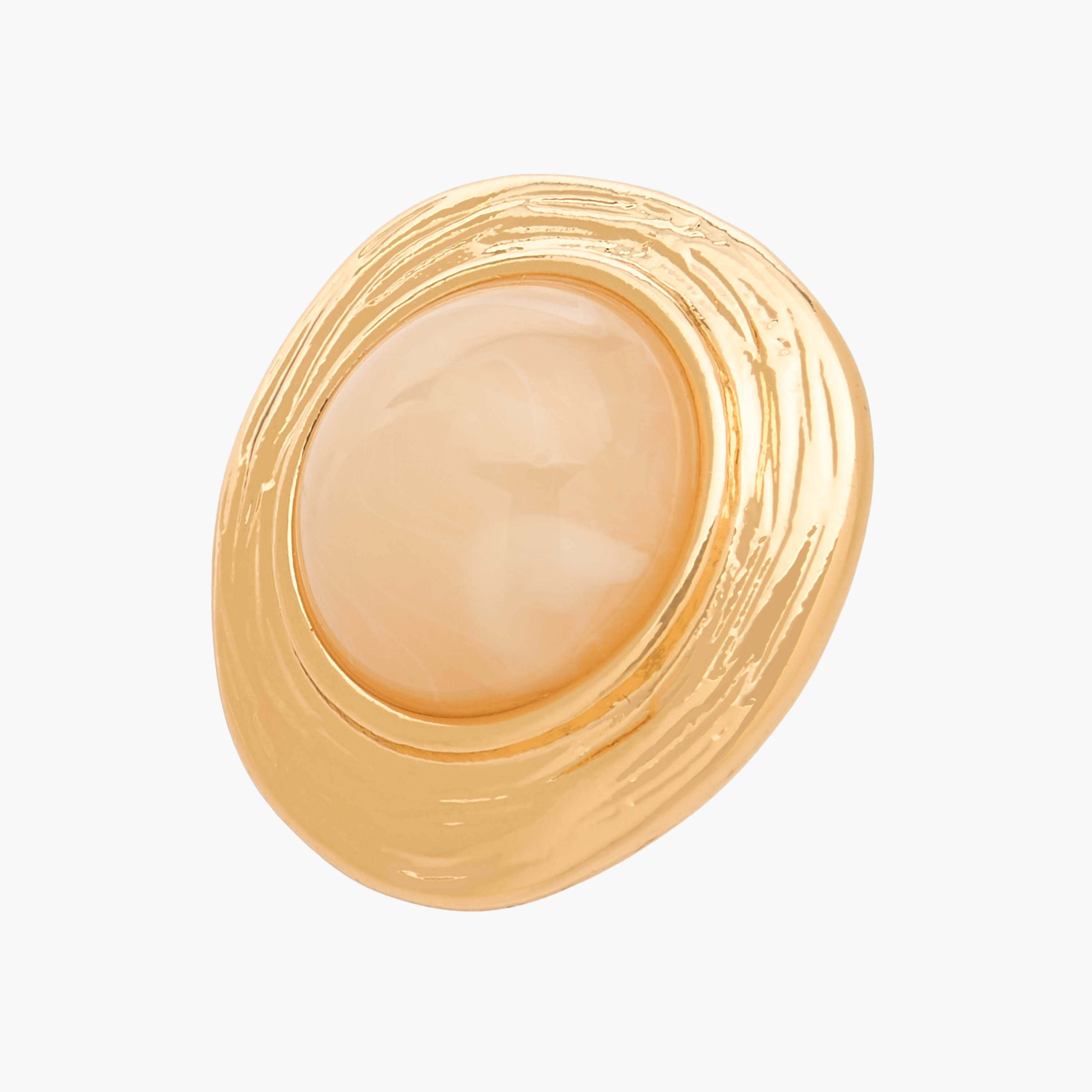 Gold Tone Embellished Stud Earrings with Pushback Closure-women-watchesandjewellery-jewellery-earrings-image-3