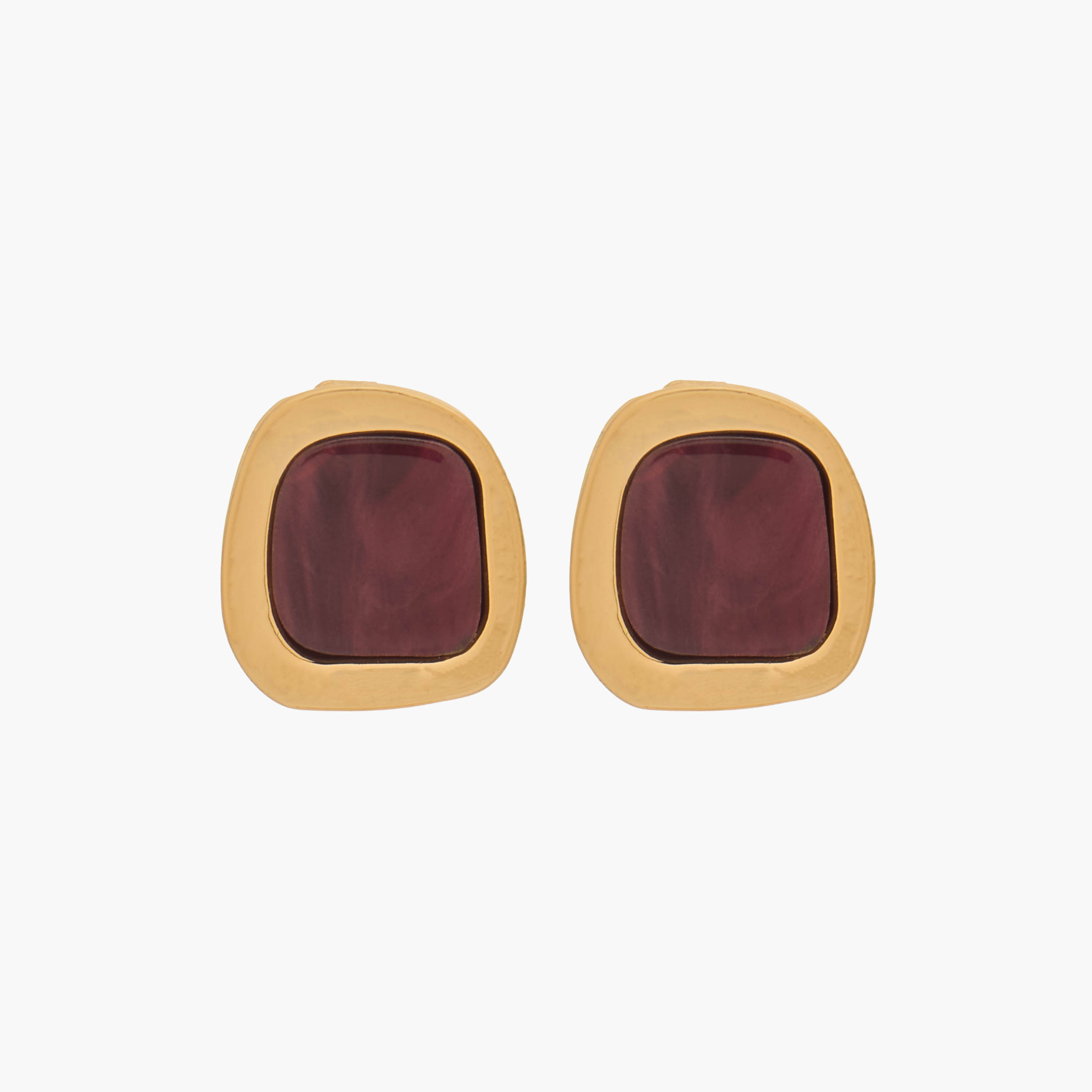Pack of 2 Gold Tone Assorted Stud Earrings with Pushback Closure-women-watchesandjewellery-jewellery-earrings-image-3
