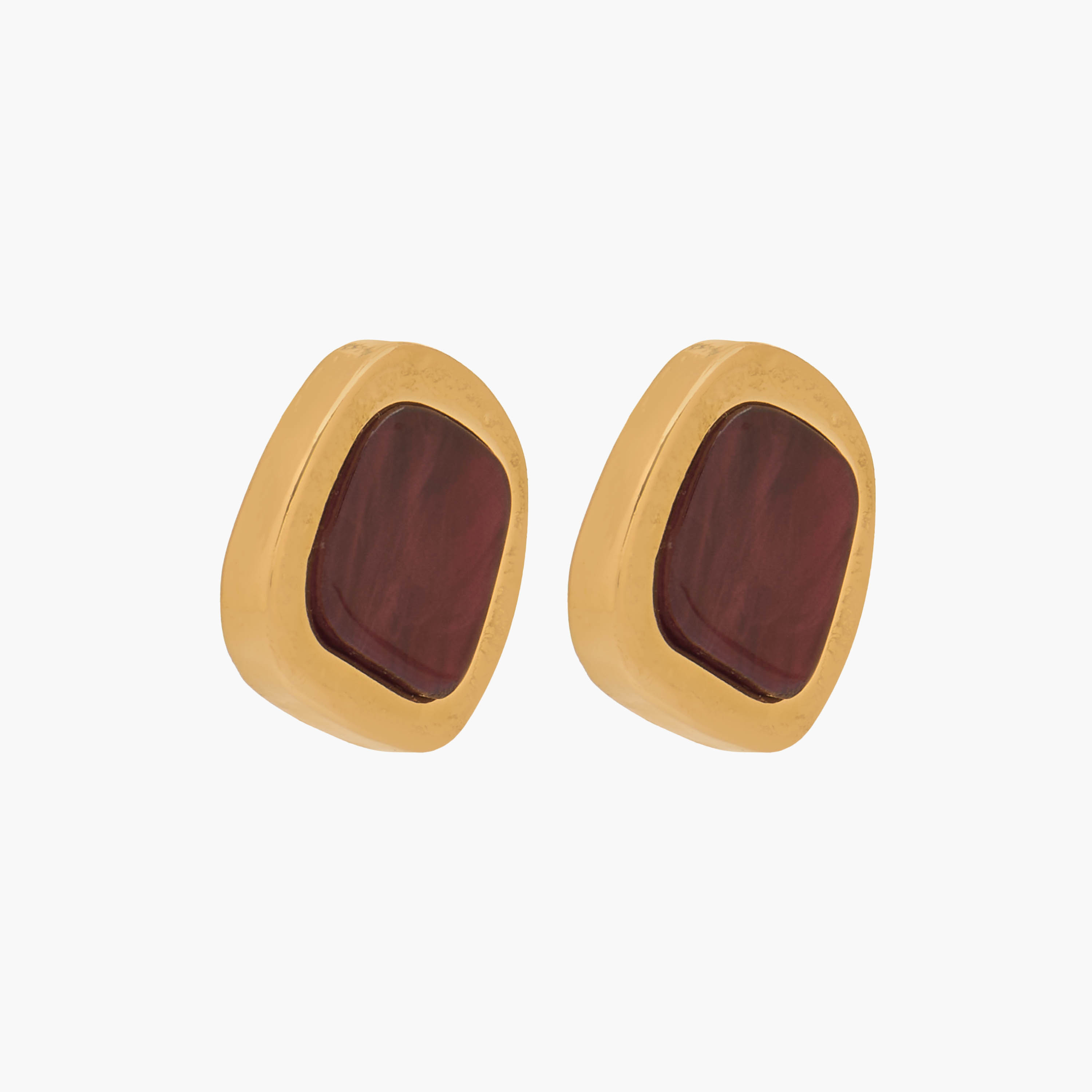 Pack of 2 Gold Tone Assorted Stud Earrings with Pushback Closure-women-watchesandjewellery-jewellery-earrings-image-5