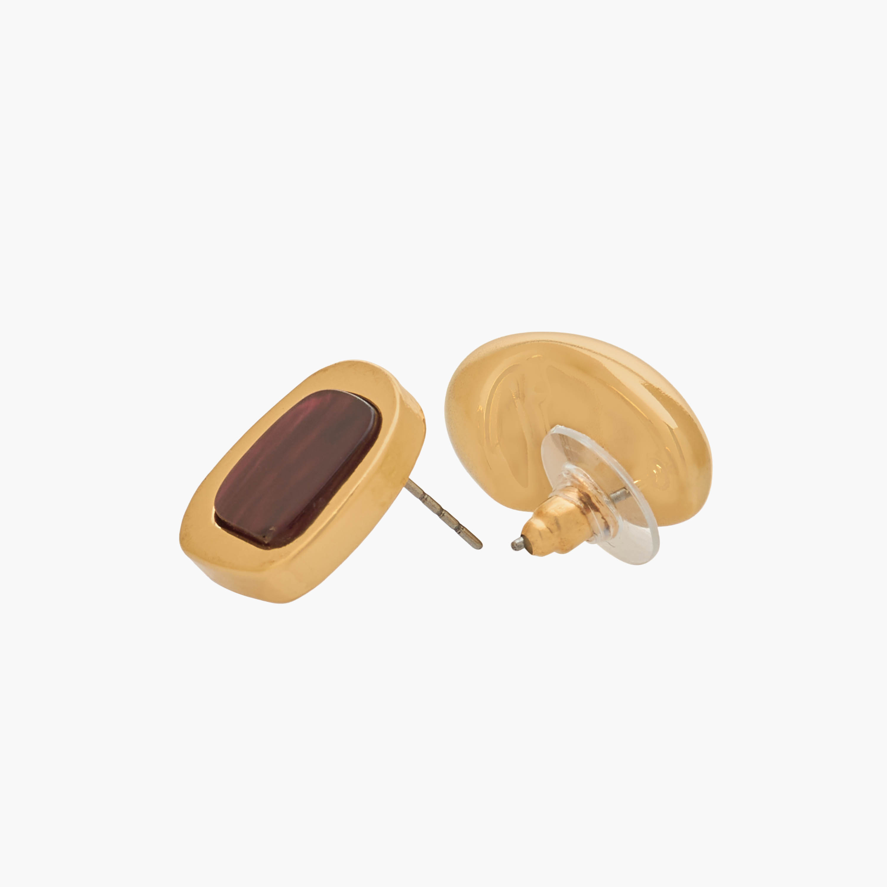 Pack of 2 Gold Tone Assorted Stud Earrings with Pushback Closure-women-watchesandjewellery-jewellery-earrings-image-7