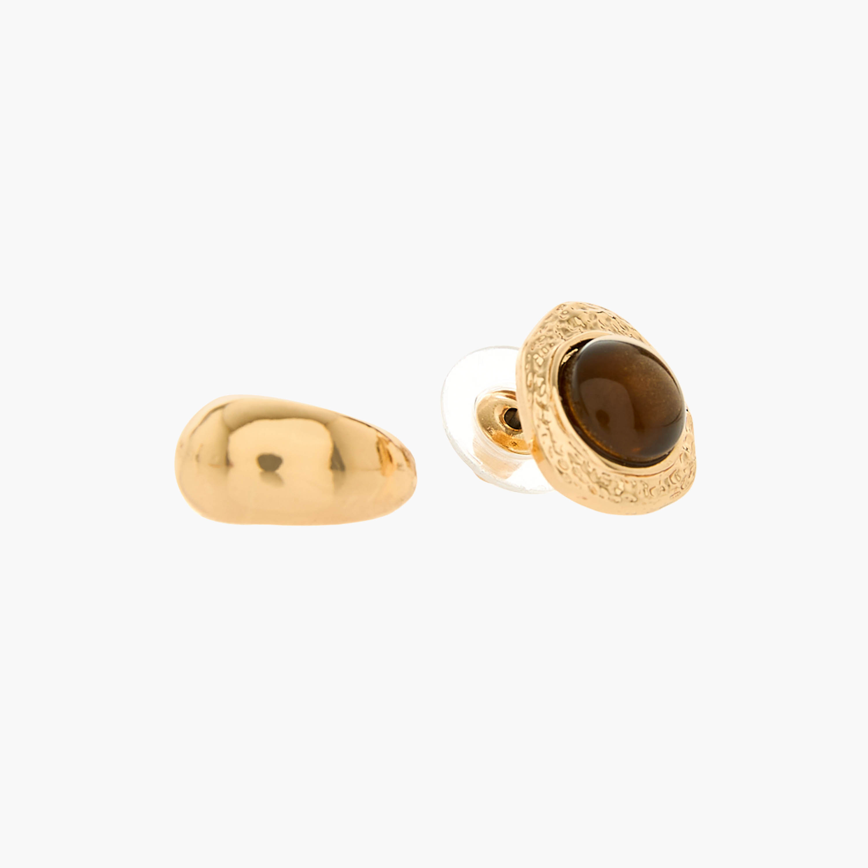 Pack of 6 Gold Tone Stud and Hoop Earrings with Pushback Closure-women-watchesandjewellery-jewellery-earrings-image-3
