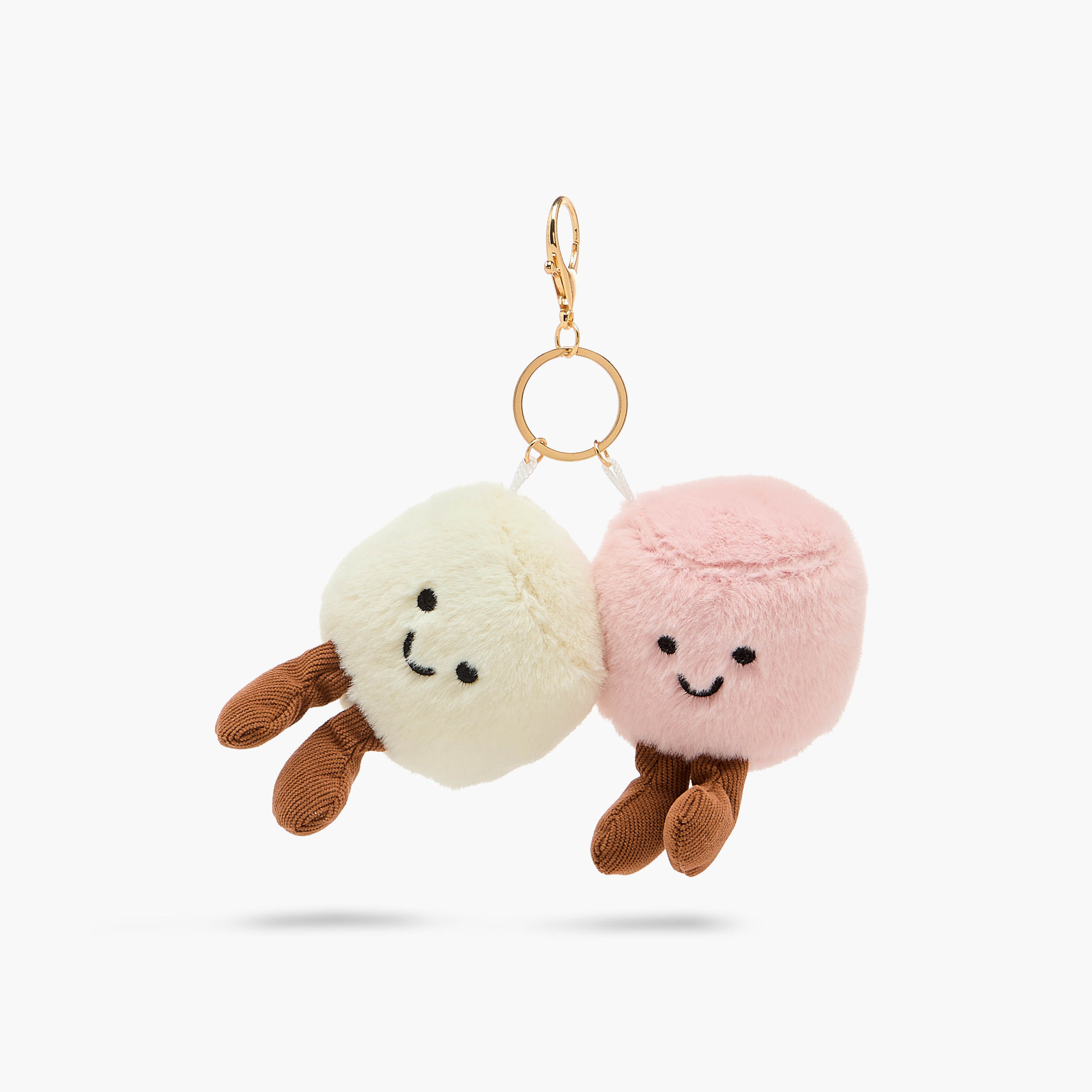 Marshmallow Plush Bag Charm Keychain-women-clothingaccessories-novelties-image-1