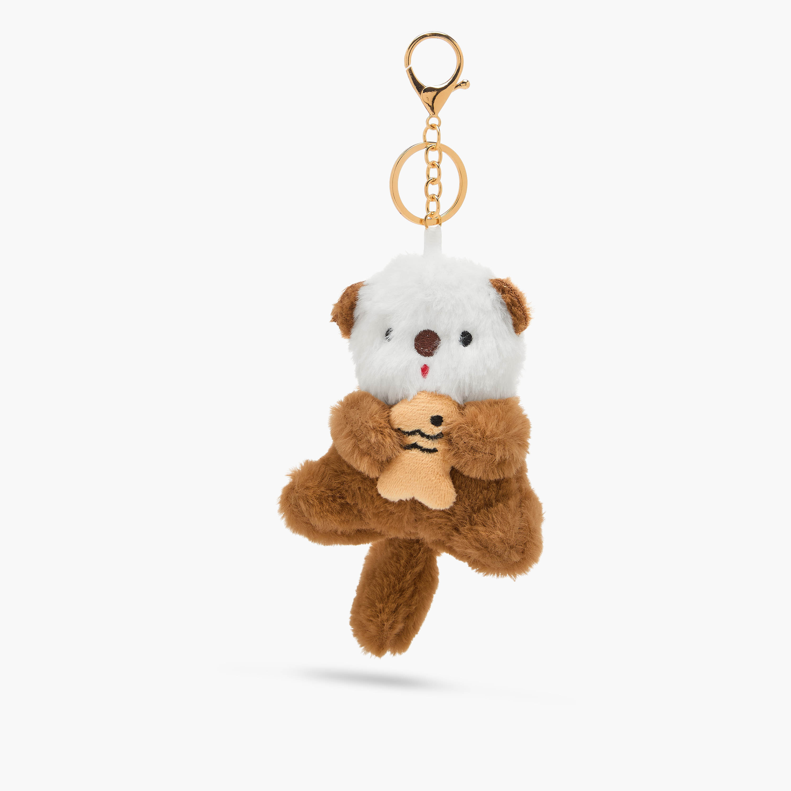 Plush Otter Bag Charm Keychain-women-clothingaccessories-novelties-image-1