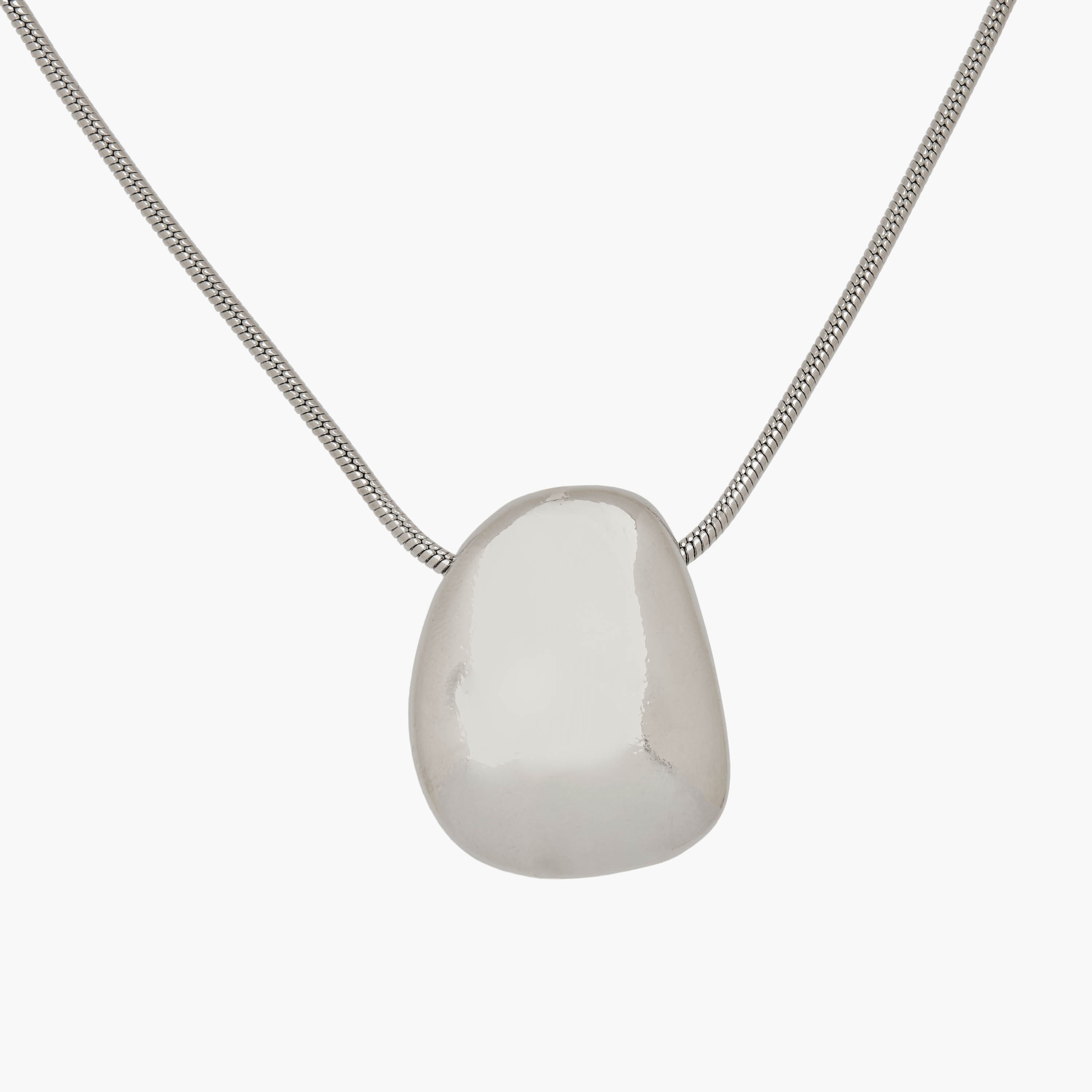 قلادة بدلاية لون فضي عصرية بمشبك إغلاق-women-watchesandjewellery-jewellery-necklacesandpendants-image-3