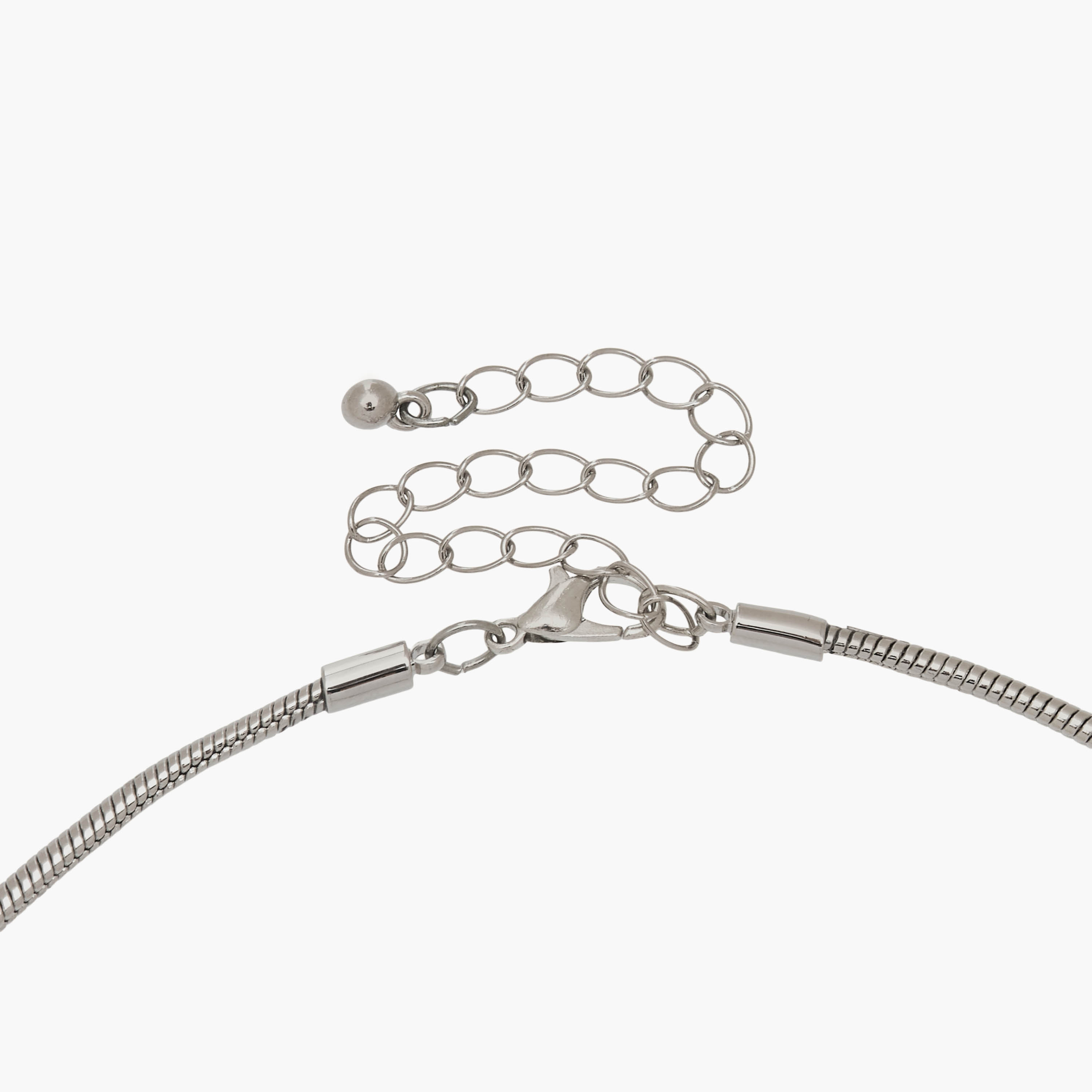 قلادة بدلاية لون فضي عصرية بمشبك إغلاق-women-watchesandjewellery-jewellery-necklacesandpendants-image-4