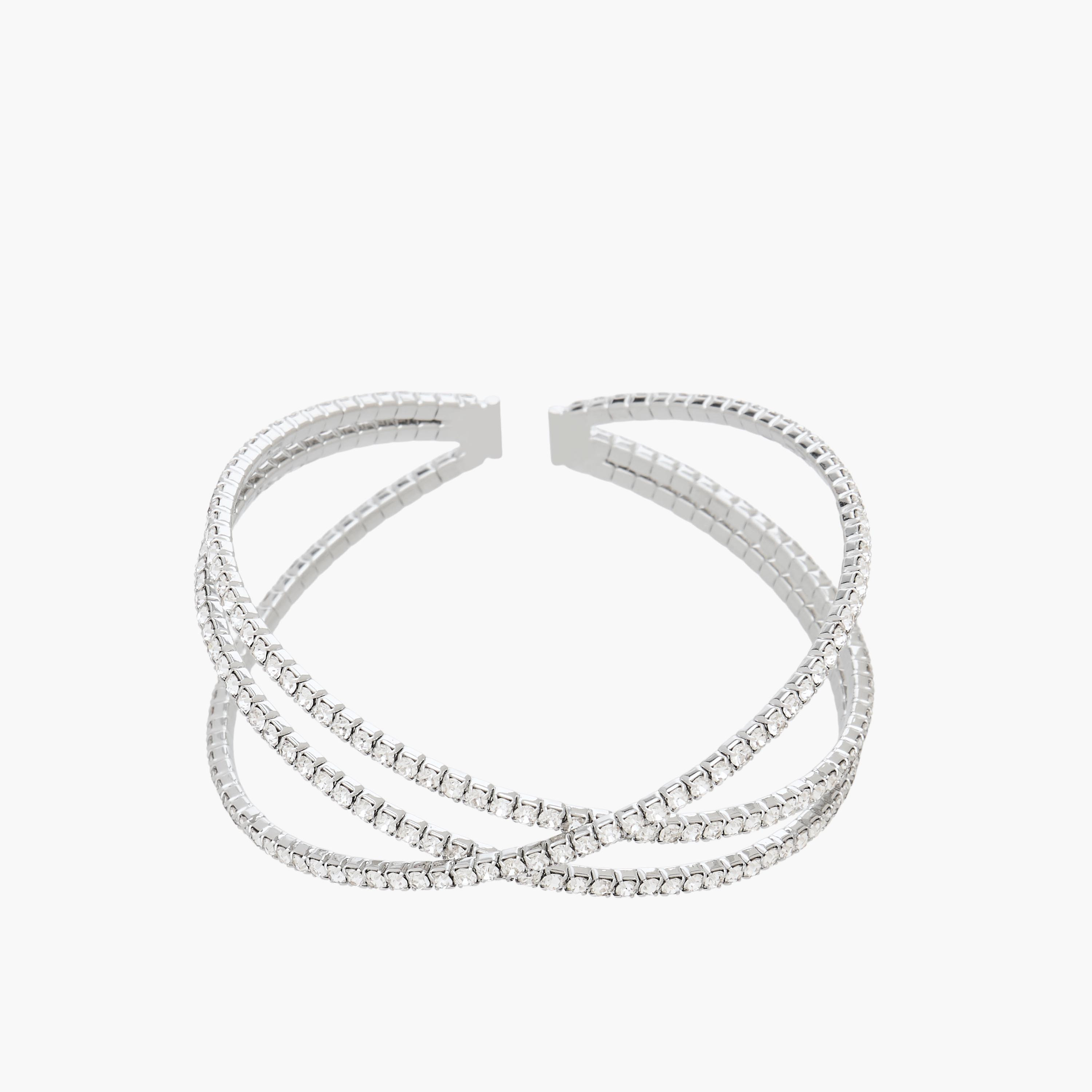 Gloo Metallic Embellished Cuff Bracelet-women-watchesandjewellery-jewellery-banglesandbracelets-image-2