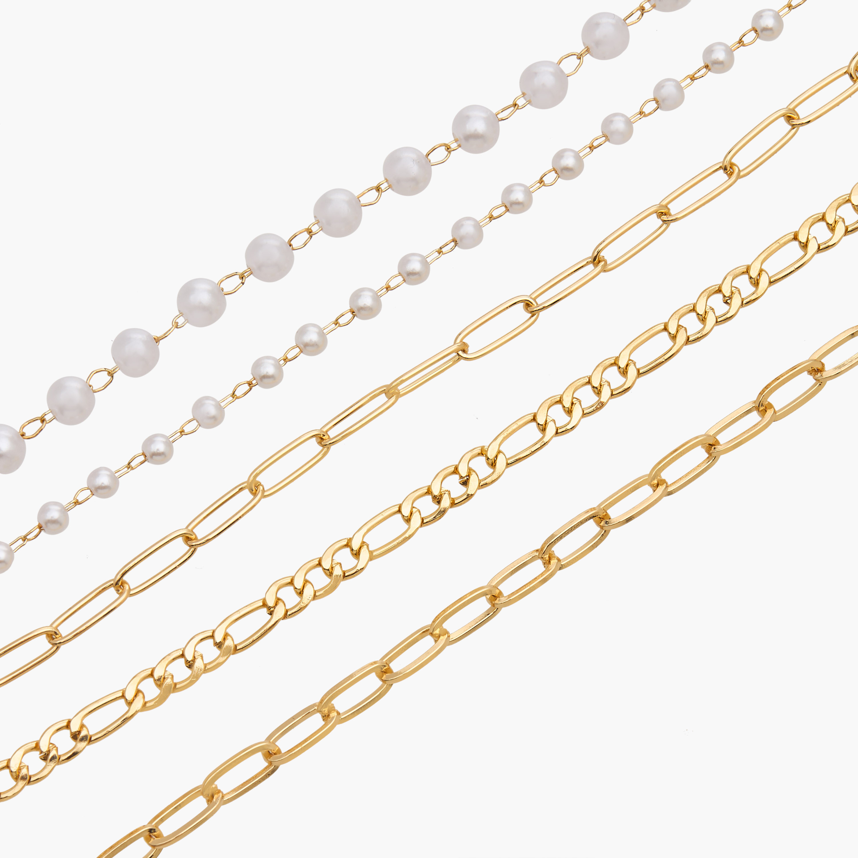 Gloo Pack of 5 Metal Chain Bracelet-women-watchesandjewellery-jewellery-banglesandbracelets-image-12