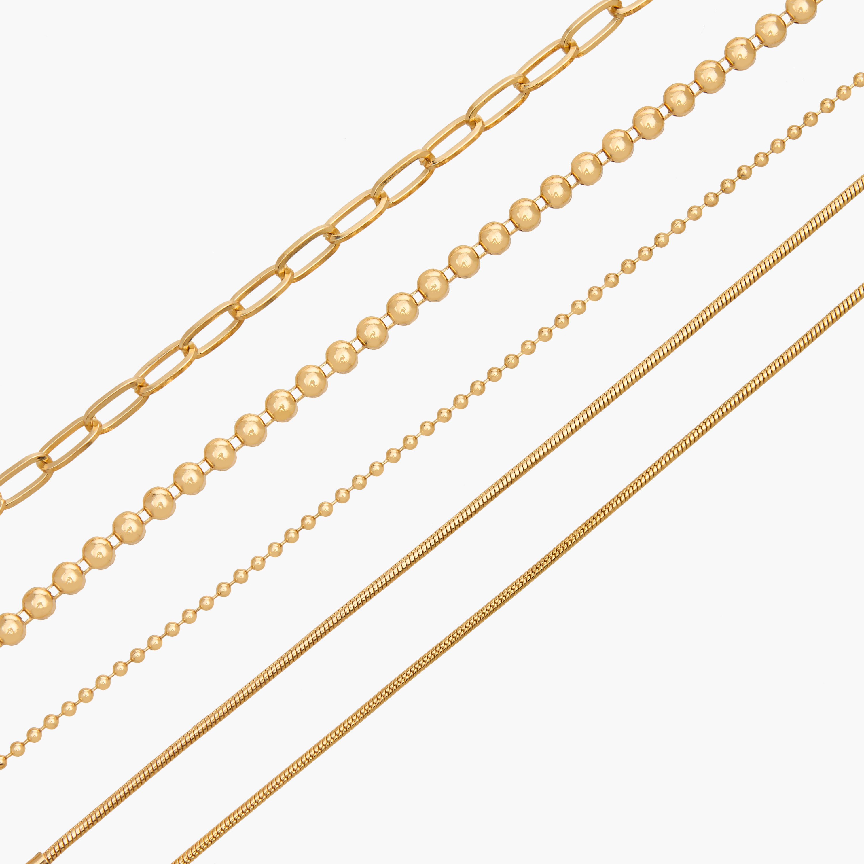 Gloo Pack of 5 Gold Tone Assorted Bracelet-women-watchesandjewellery-jewellery-banglesandbracelets-image-13