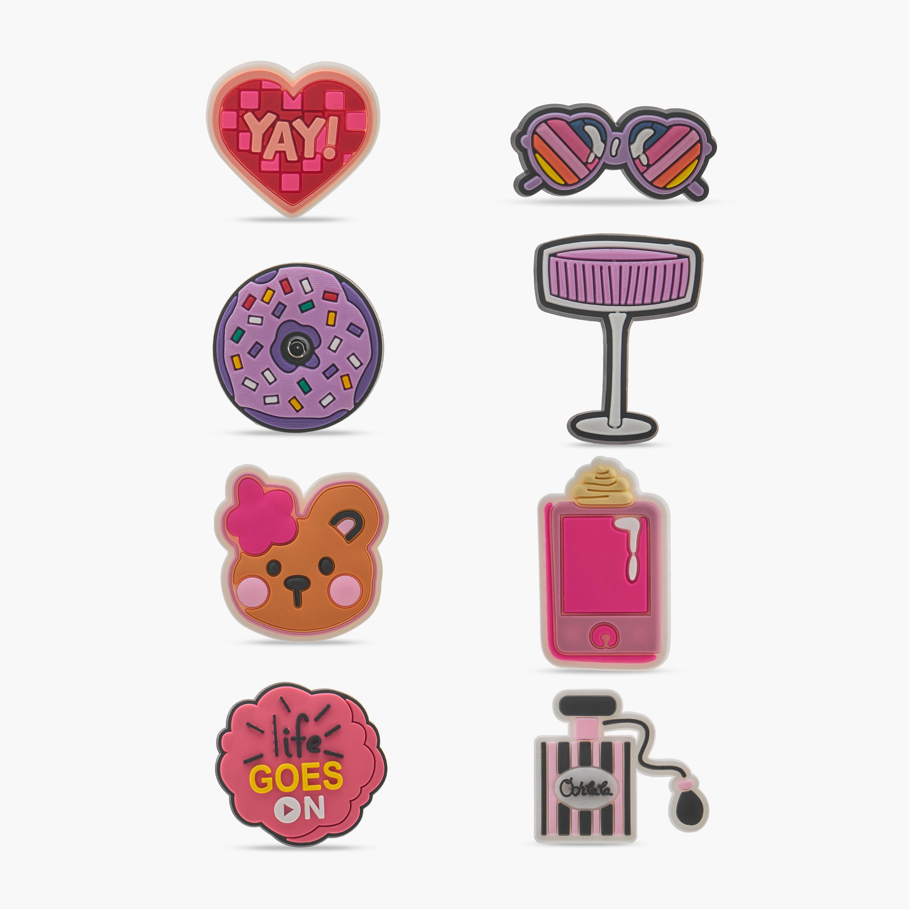 Gloo Doughnut Clog Charms - Set of 8-women-clothingaccessories-novelties-image-1