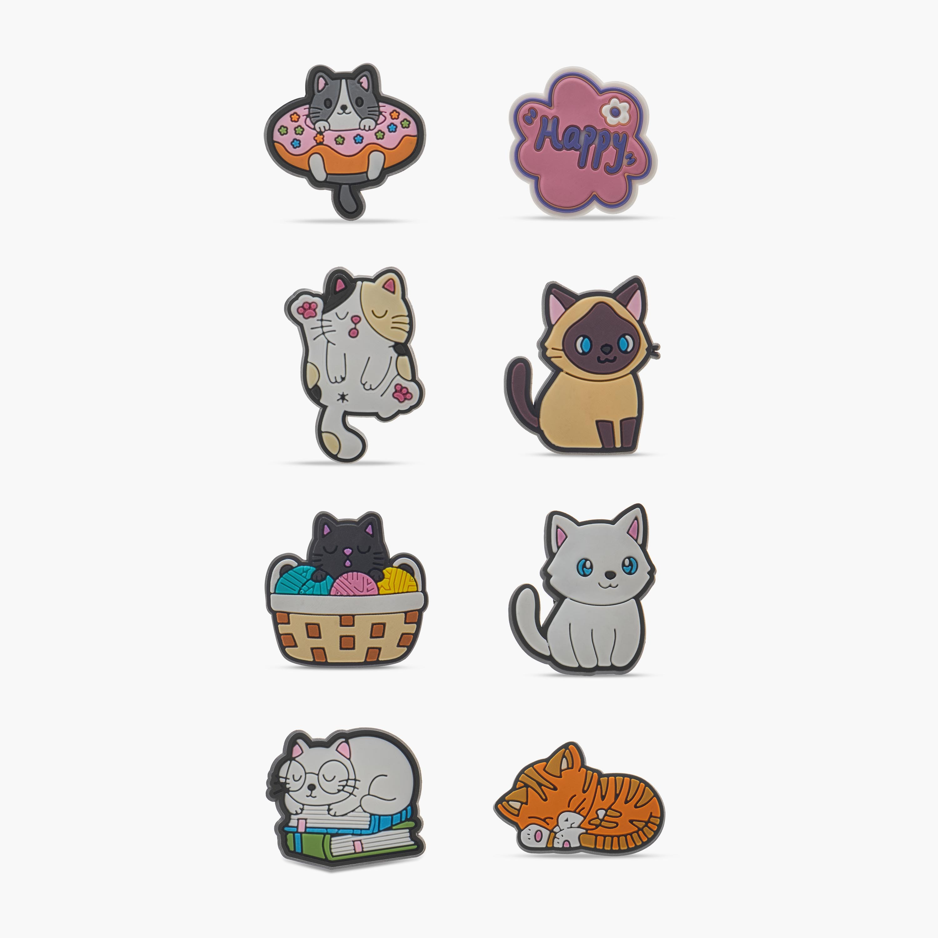 Gloo Cat Clog Charms - Set of 8-women-clothingaccessories-novelties-image-1