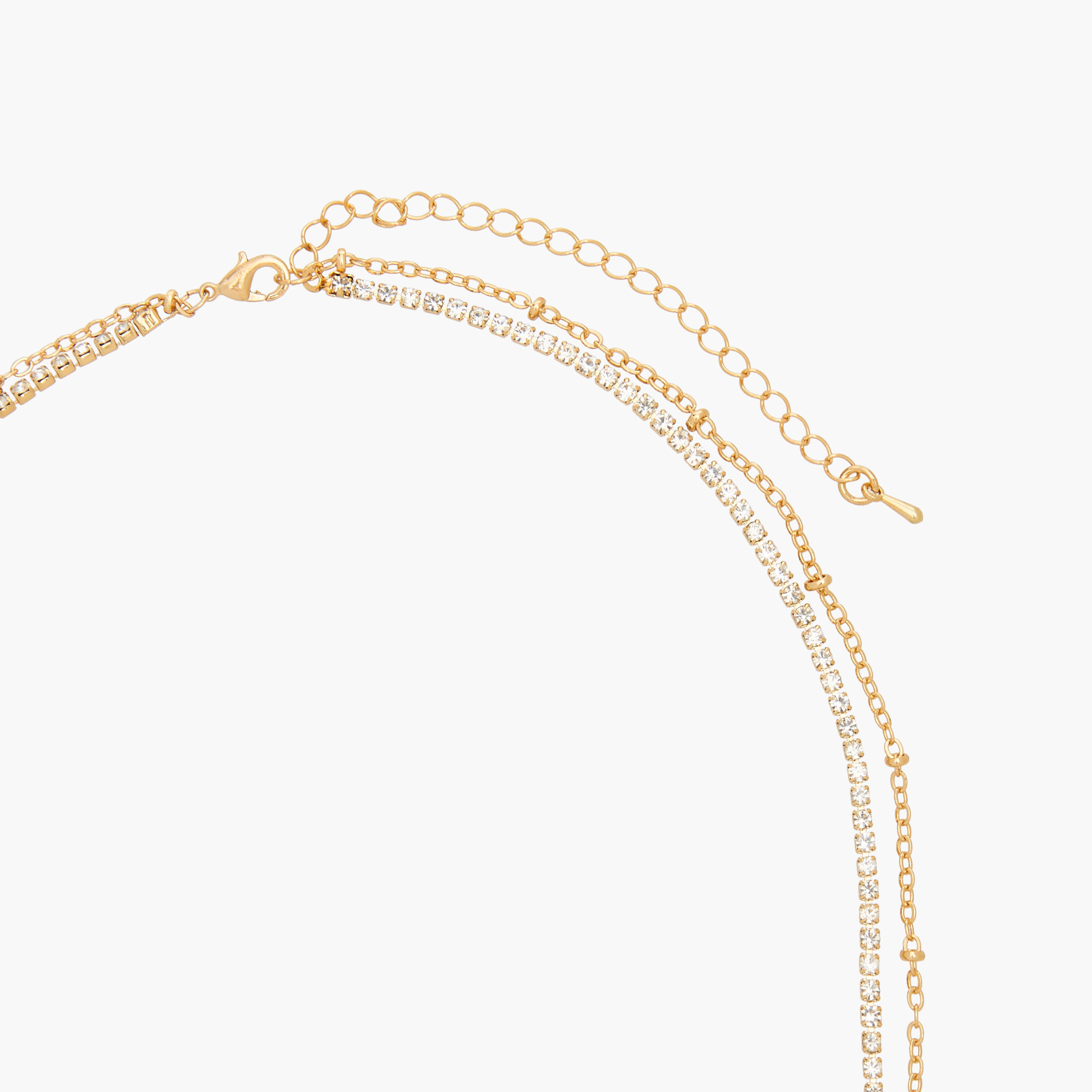 Gloo Metal Layered Pendant Necklace-women-watchesandjewellery-jewellery-necklacesandpendants-image-4