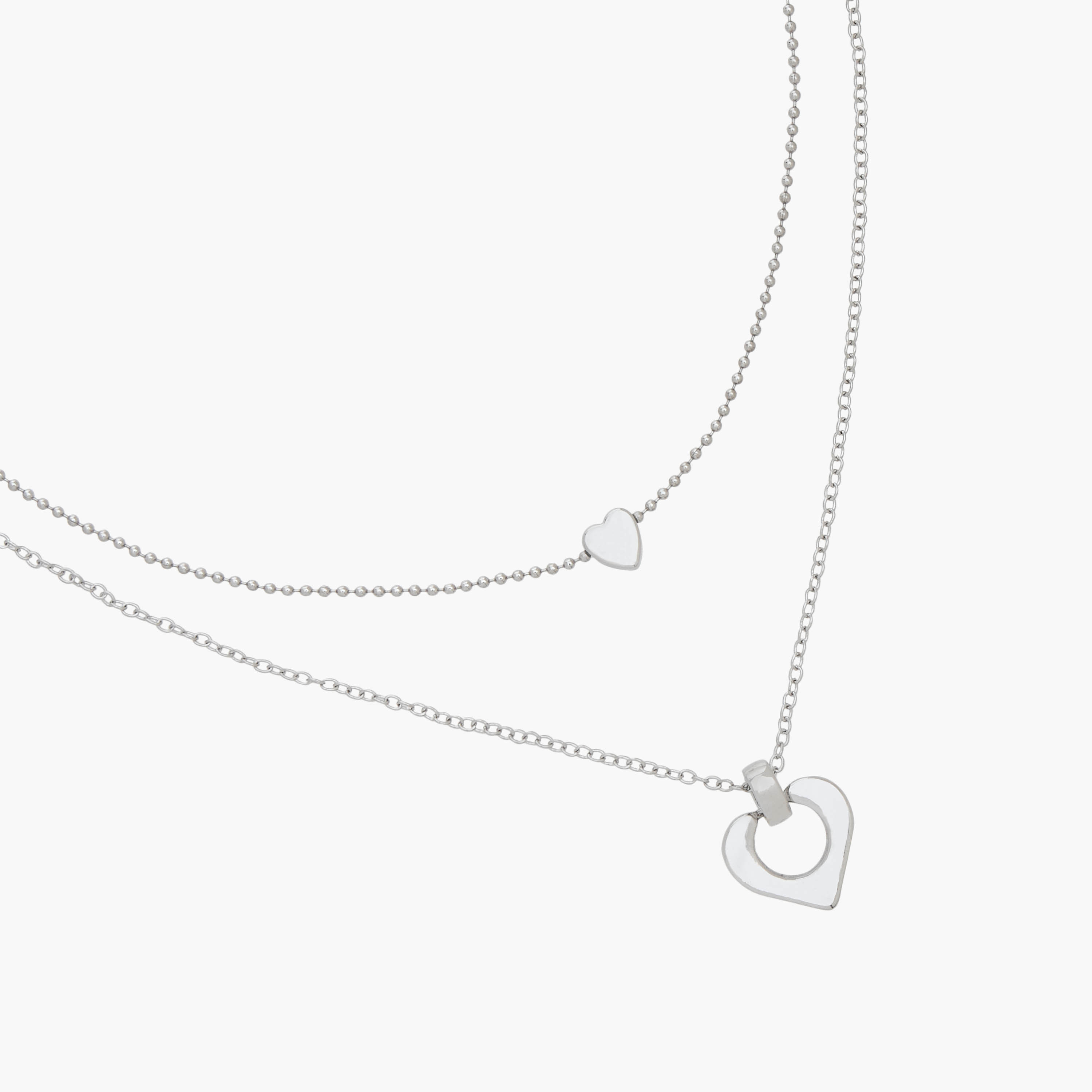 عقد معدن بطبقات ودلاية من جلو-women-watchesandjewellery-jewellery-necklacesandpendants-image-2