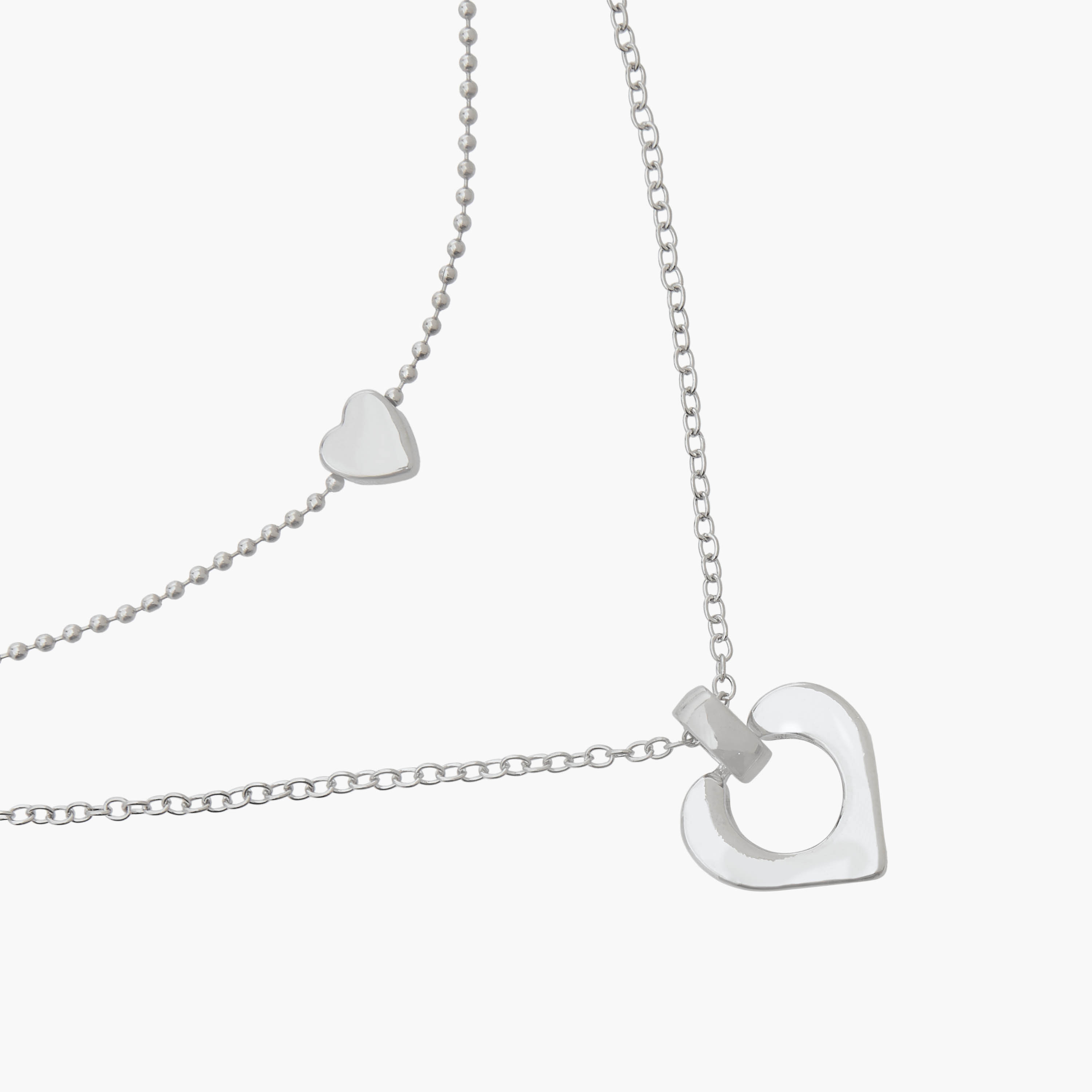عقد معدن بطبقات ودلاية من جلو-women-watchesandjewellery-jewellery-necklacesandpendants-image-3