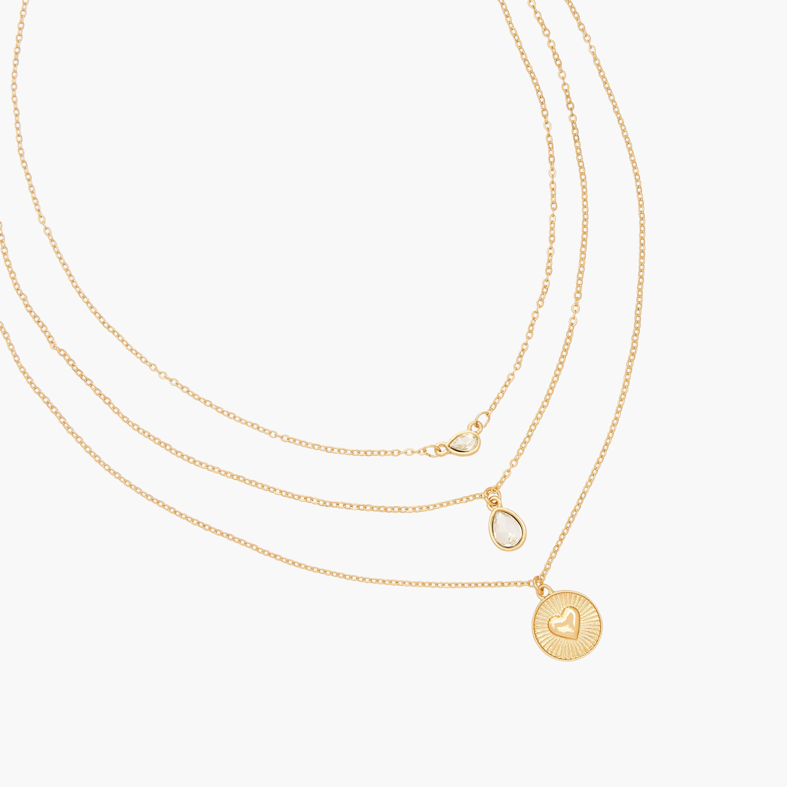 Gloo Metal Layered Pendant Necklace-women-watchesandjewellery-jewellery-necklacesandpendants-image-2
