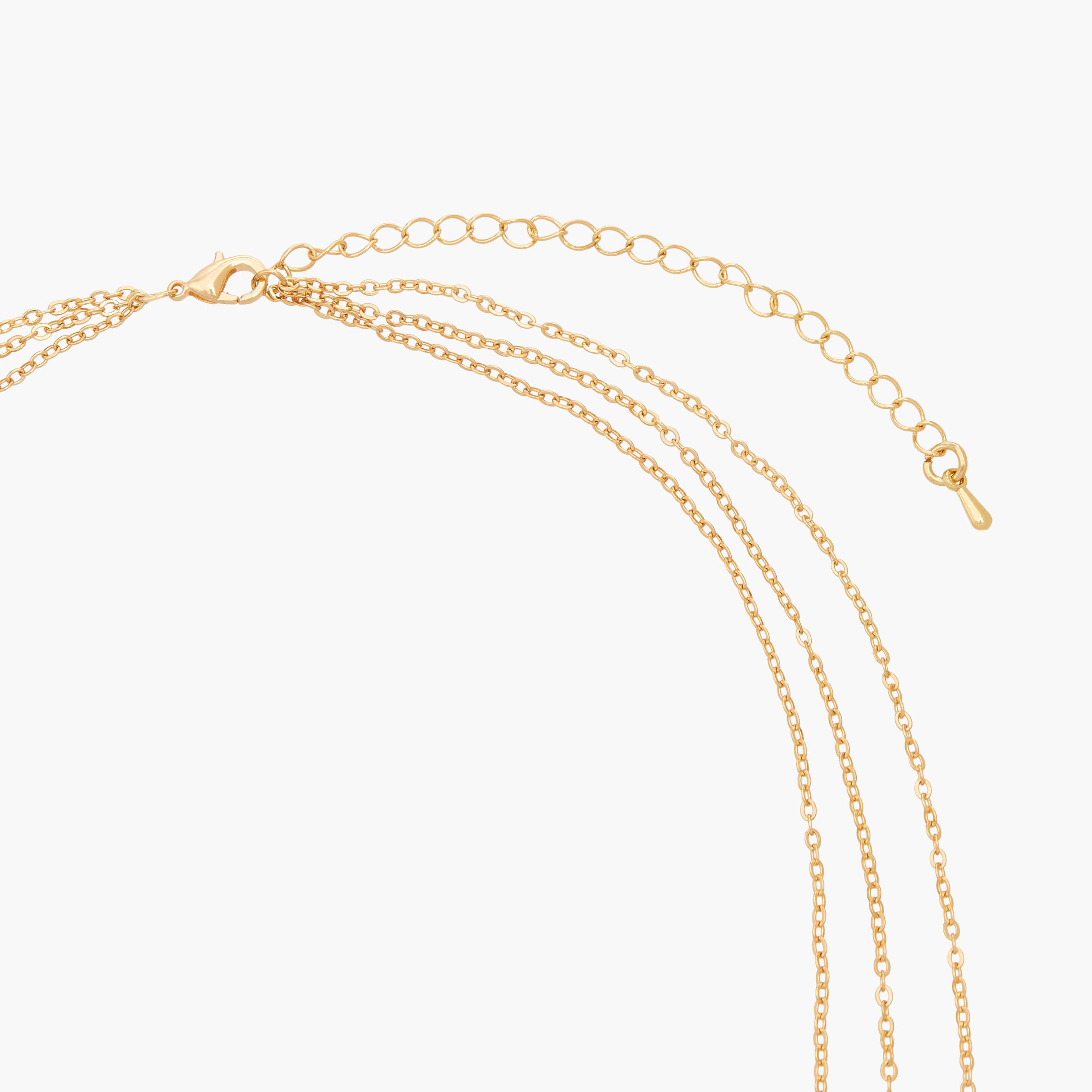 Gloo Metal Layered Pendant Necklace-women-watchesandjewellery-jewellery-necklacesandpendants-image-4