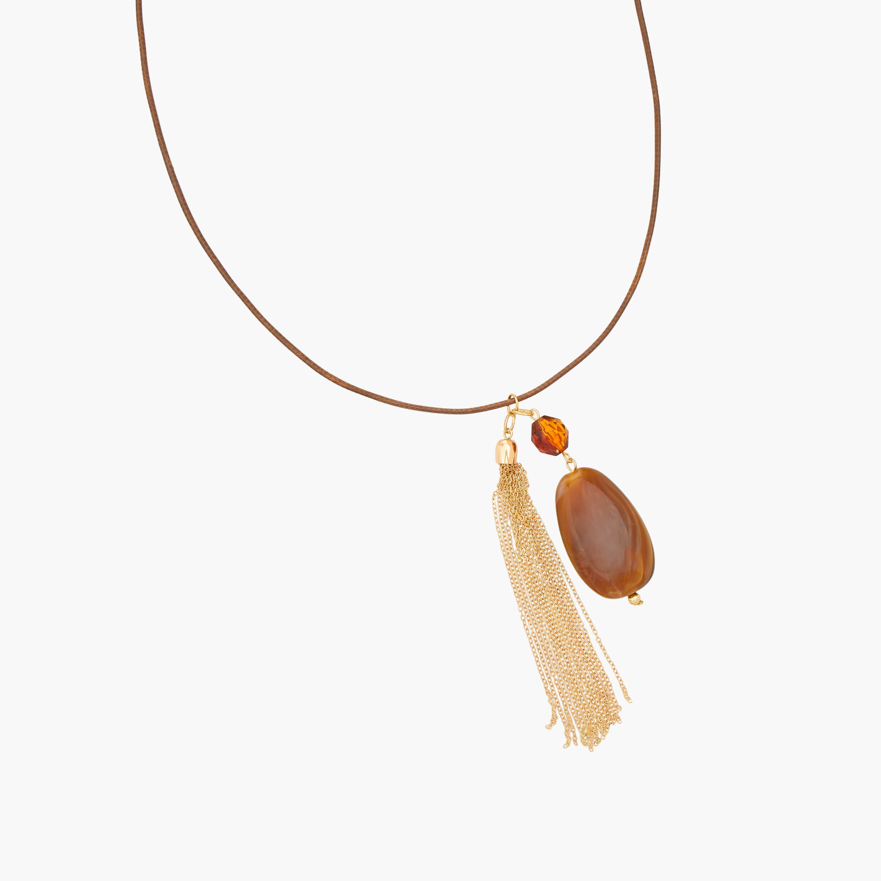 Gloo Necklace with Resin Tassel Pendant-women-watchesandjewellery-jewellery-necklacesandpendants-image-2