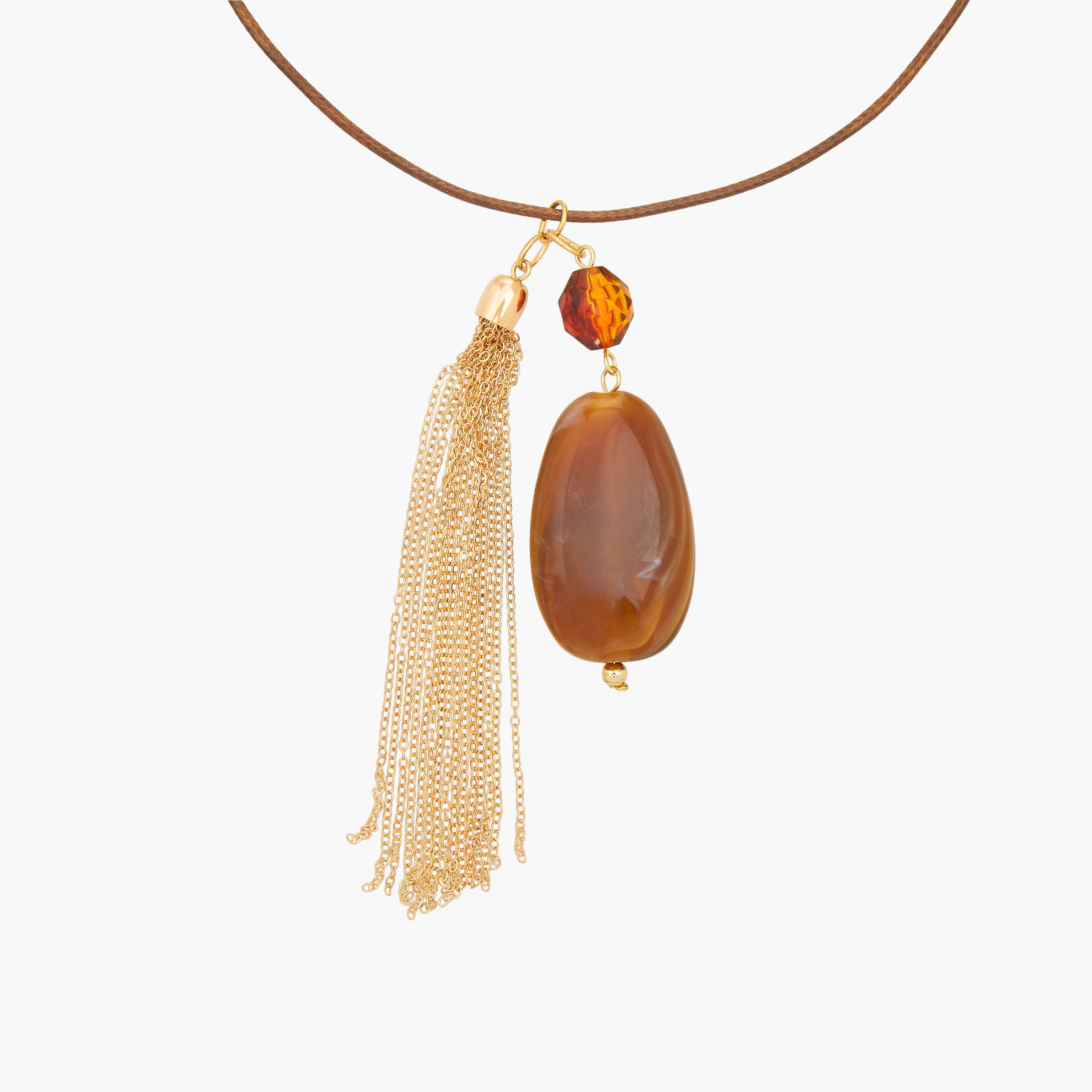Gloo Necklace with Resin Tassel Pendant-women-watchesandjewellery-jewellery-necklacesandpendants-image-3