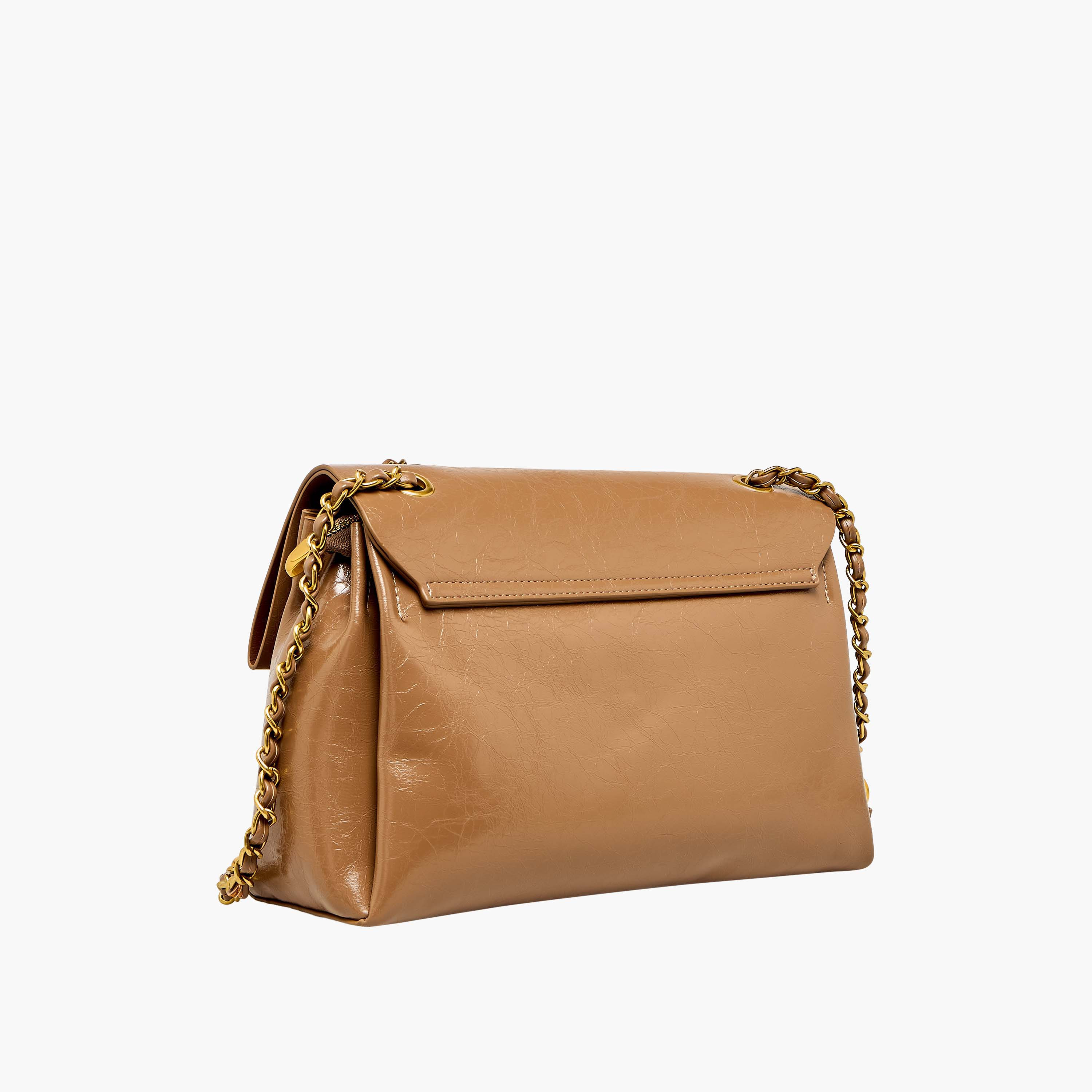 Textured Crossbody Bag Chain Strap-women-bagsandwallets-handbags-image-4