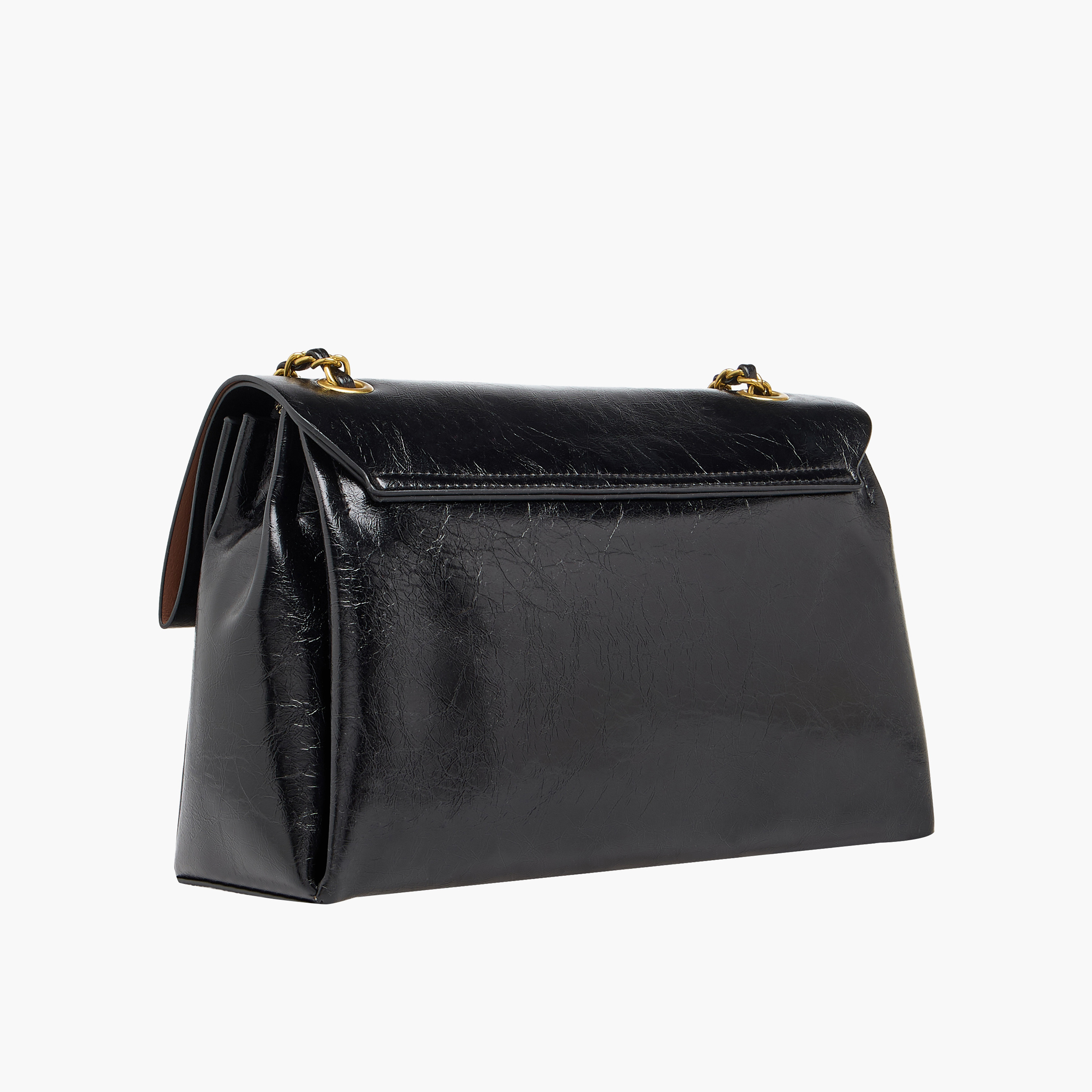 حقيبة كروس بارزة الملمس بحزام سلسلة-women-bagsandwallets-handbags-image-3