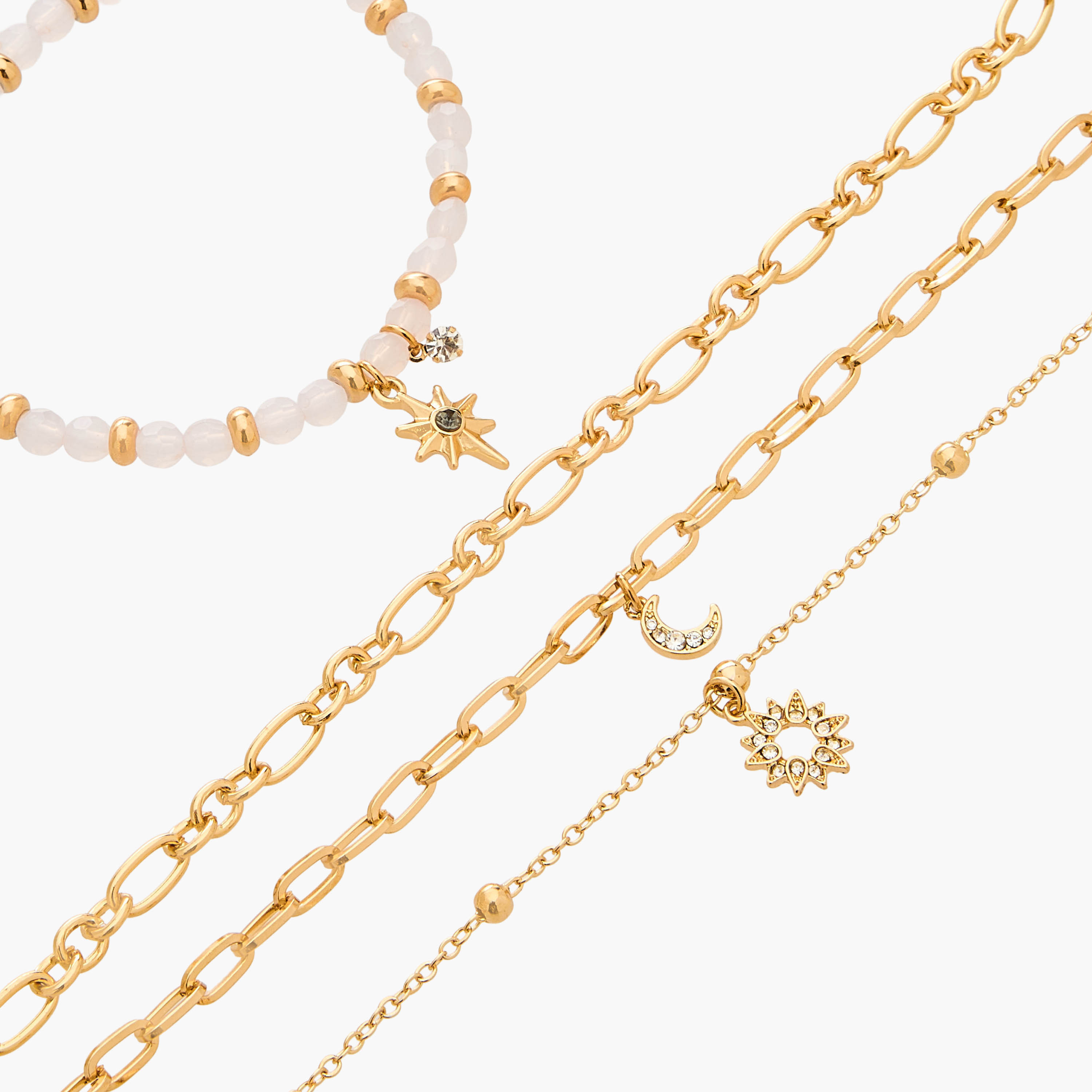 Gloo Pack of 4 Gold Tone Charm Accent Bracelet-women-watchesandjewellery-jewellery-banglesandbracelets-image-11