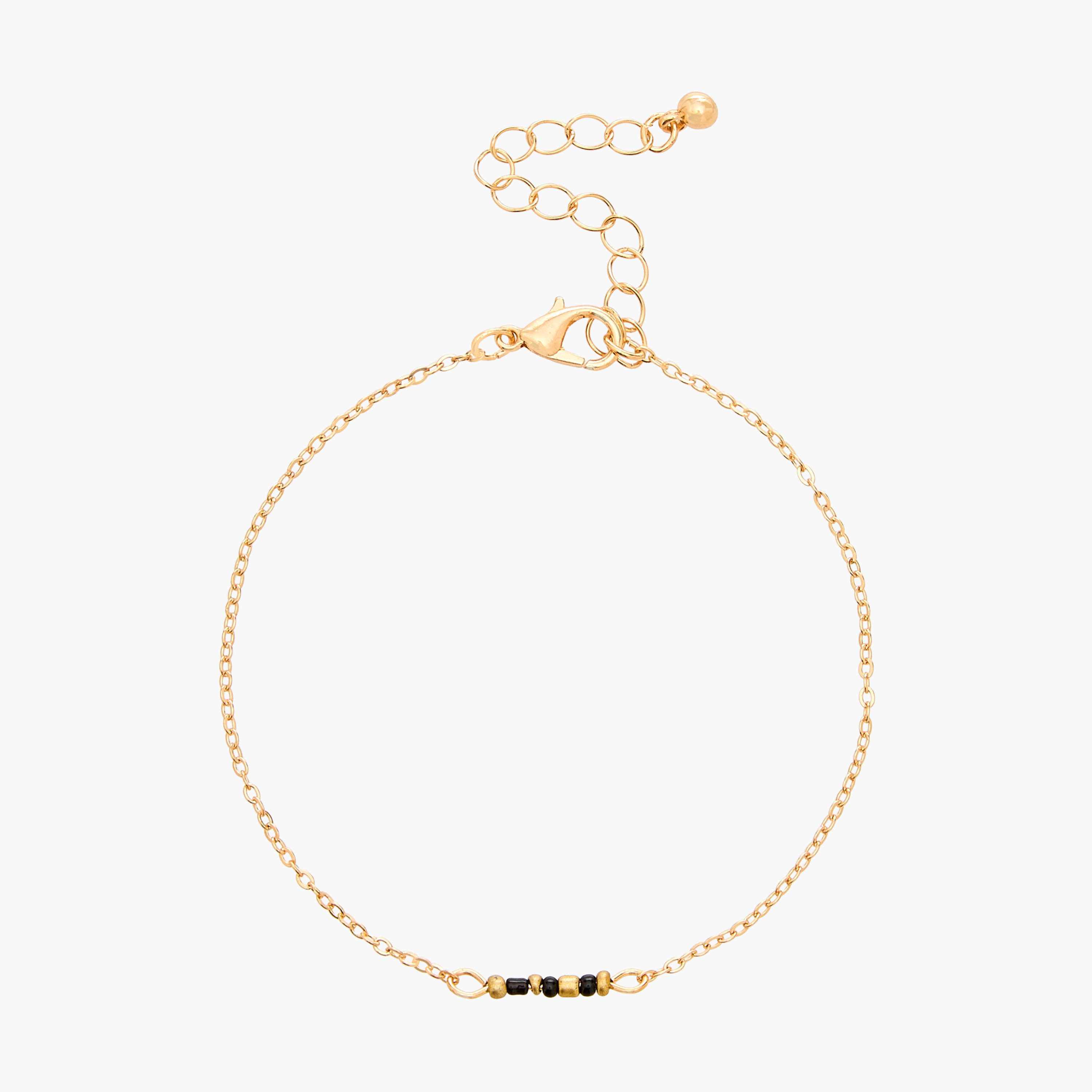 طقم أساور مرصعة بالخرز بلون ذهبي 5 قطع من جلو-women-watchesandjewellery-jewellery-banglesandbracelets-image-10