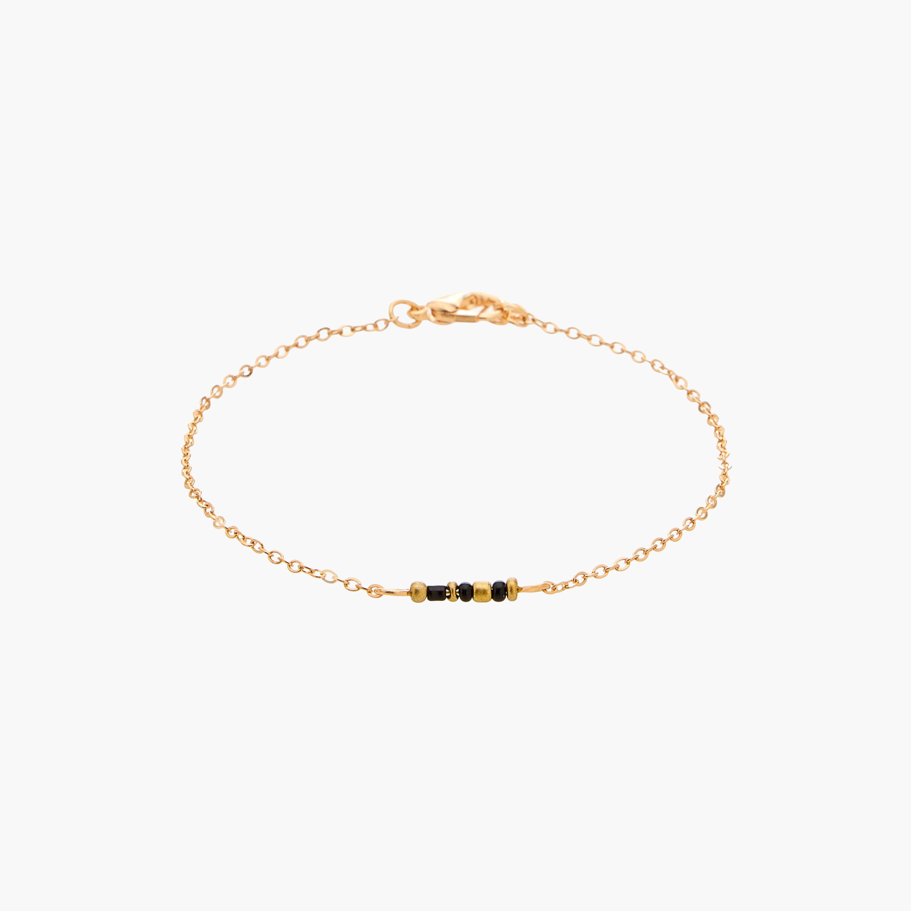 طقم أساور مرصعة بالخرز بلون ذهبي 5 قطع من جلو-women-watchesandjewellery-jewellery-banglesandbracelets-image-3