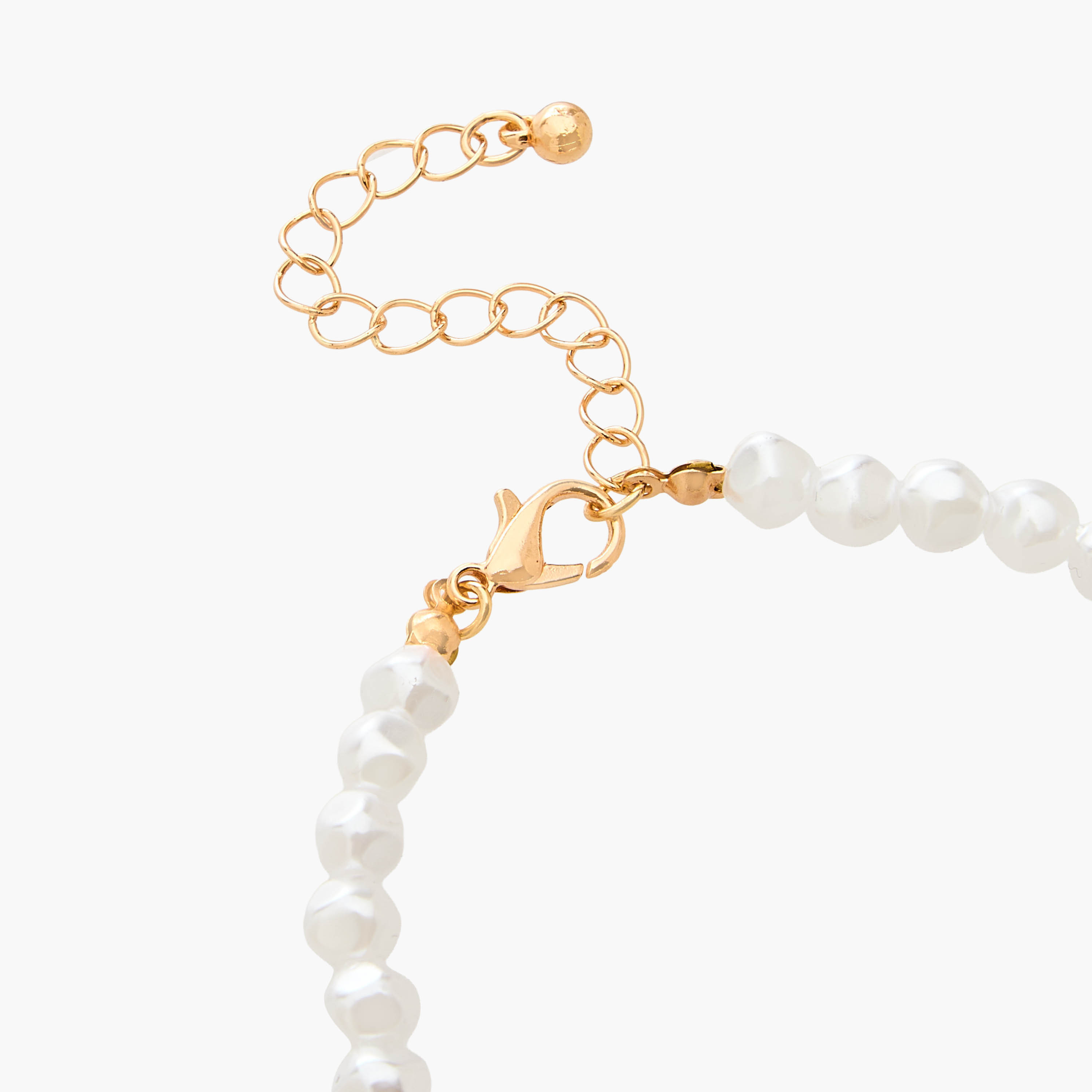 طقم أساور مرصعة بالخرز بلون ذهبي 5 قطع من جلو-women-watchesandjewellery-jewellery-banglesandbracelets-image-12