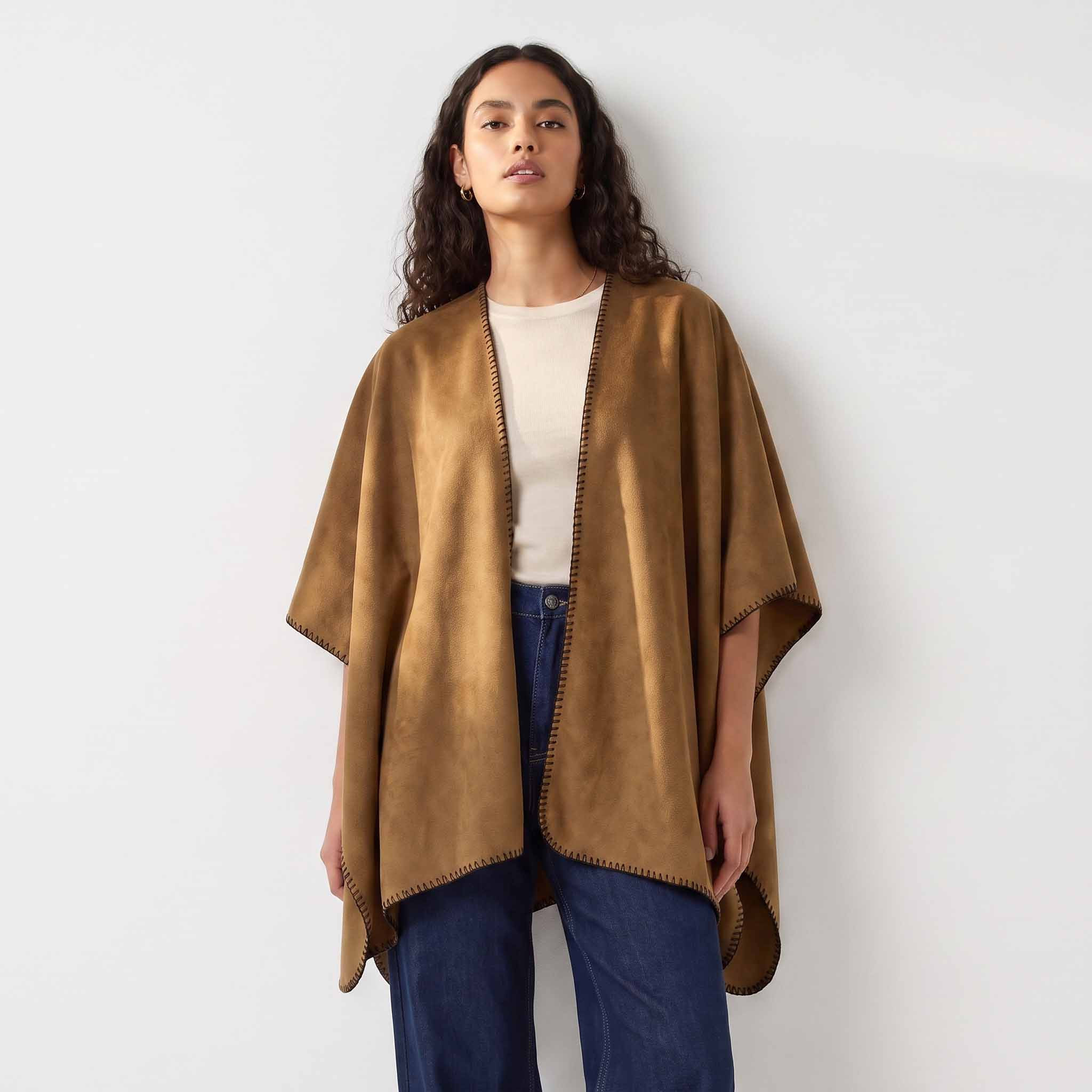 Cape with Blanket Stitch Trim-women-clothing-cardigansandjumpers-cardigans-image-1